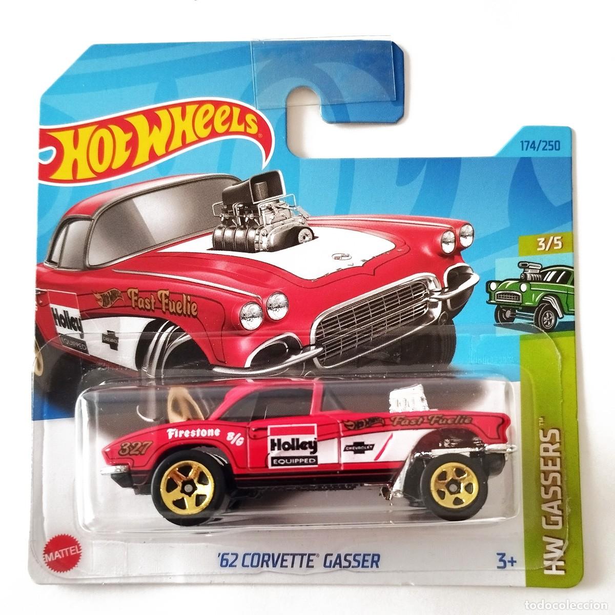 Coches a escala Hot Wheels: 62 Corvette Gasser Red HW GASSERS 2023-Hot Wheels
