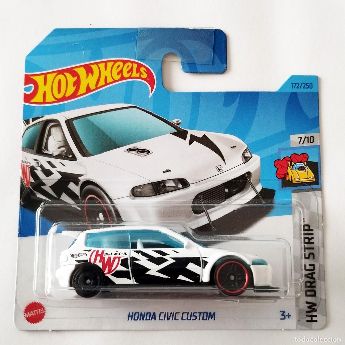 Modellautos Hot Wheels: Honda Civic Custom White HW DRAG STRIPS 2023-Hot Wheels