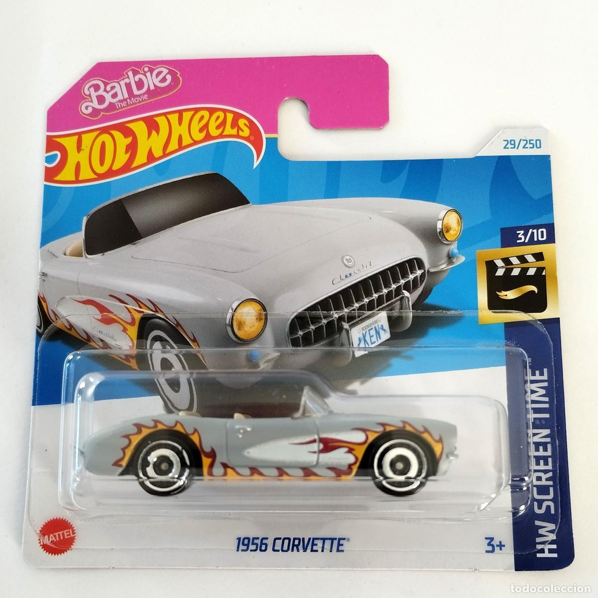 Modellautos Hot Wheels: 1956 Corvette Barbie Grey HW SCREEN TIME 2024-Hot Wheels