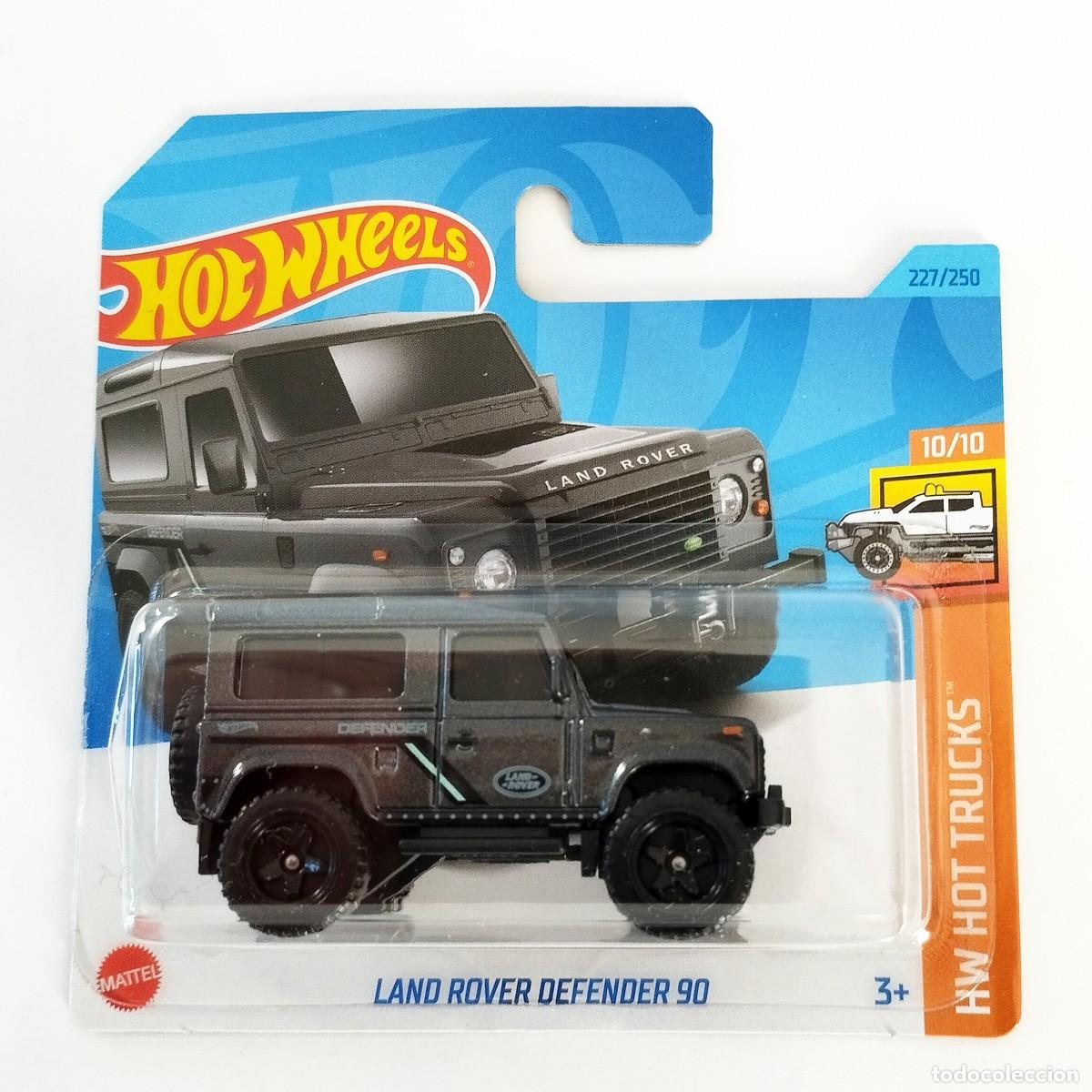 Coches a escala Hot Wheels: Land Rover Defender 90 Anthracite HW HOT TRUCKS 2023-Hot Wheels