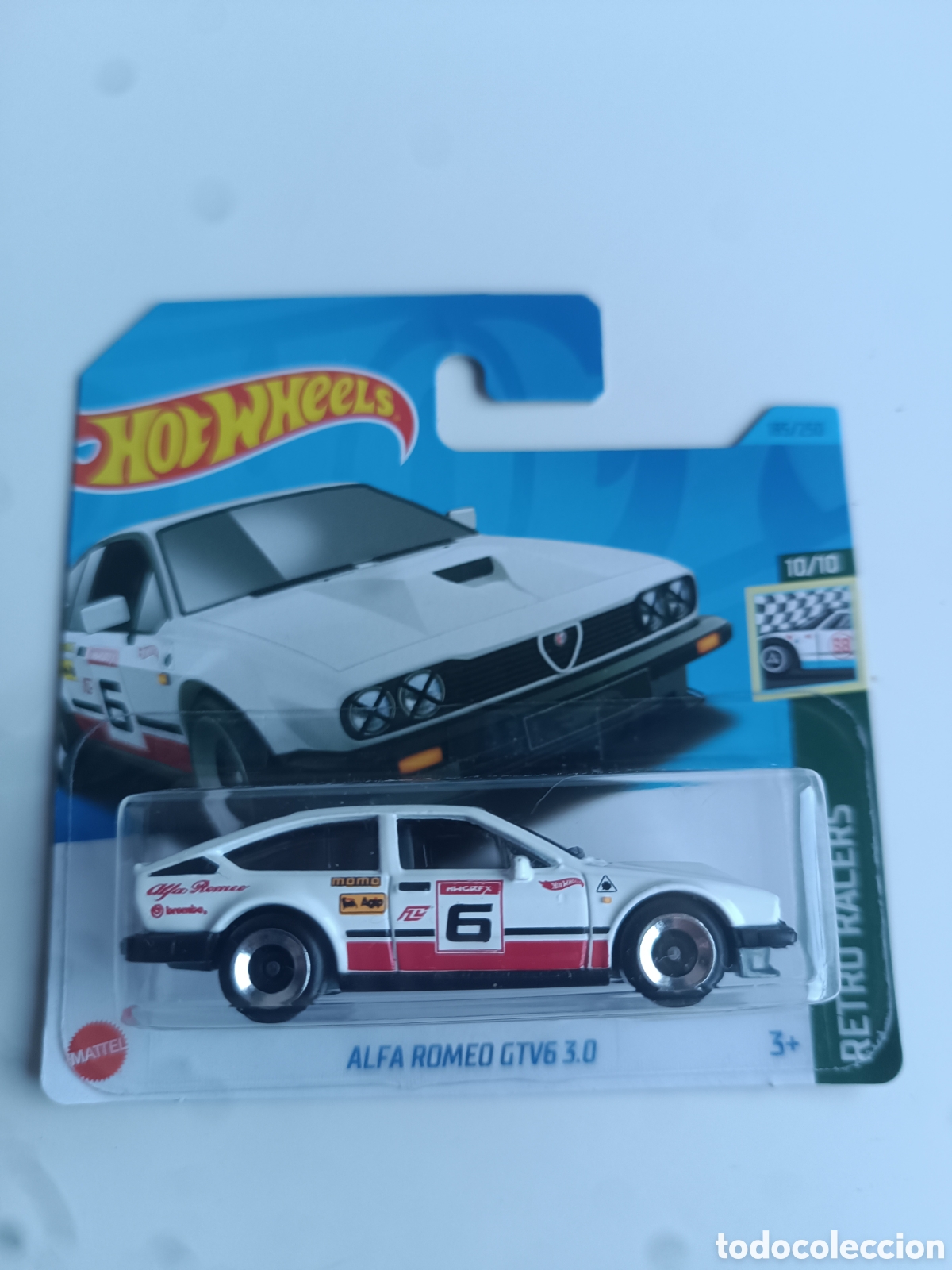 Model cars Hot Wheels: HOT WHEELS ALFA ROMEO GTV6 3.0 BLANCO. COCHE COLECCION 1/64 RETRO RACERS 2023.