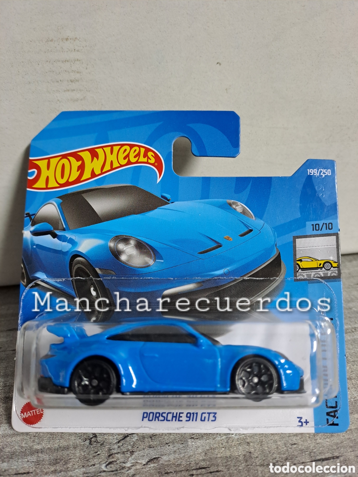 Coches a escala Hot Wheels: HOT WHEELS PORSCHE 911 GT3 AZUL COLECCION HW FACTORY FRESH 2022 10/10 199/250 MINIATURA 1/64 MATTEL