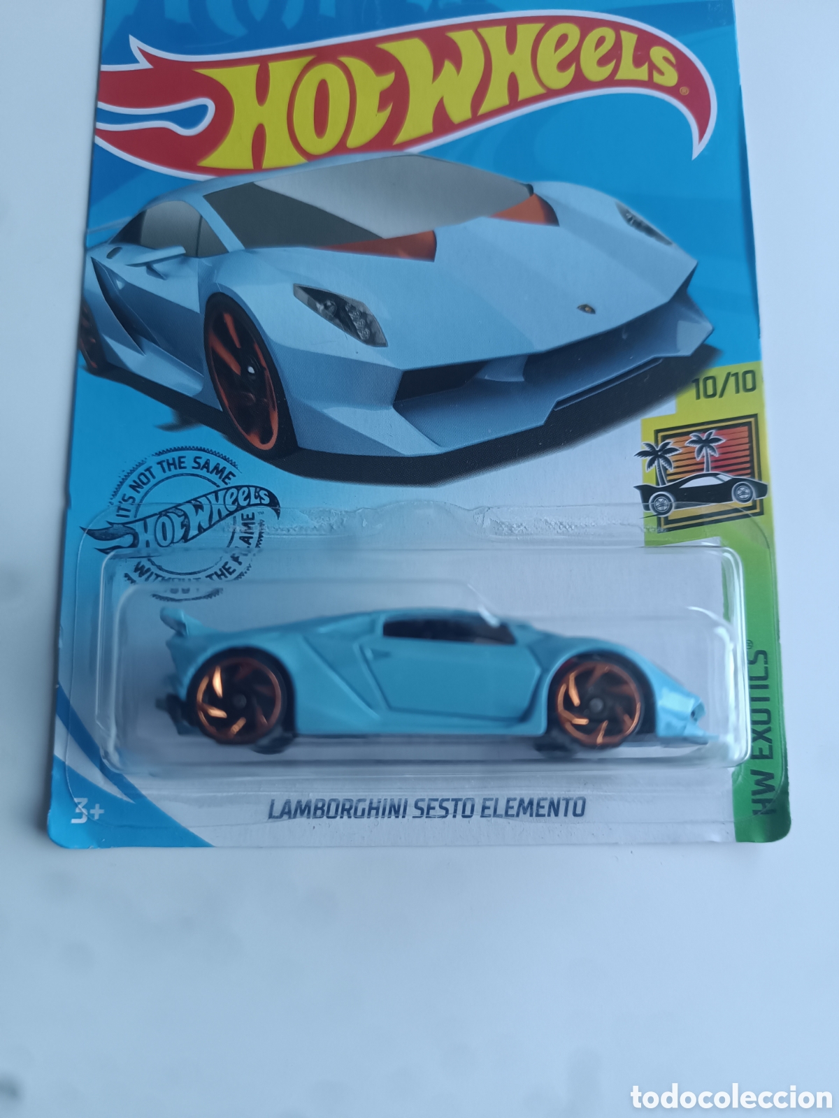 Auto in scala Hot Wheels: HOT WHEELS LAMBORGHINI SESTO ELEMENTO AZUL. COCHE COLECCION 1/64 HW EXOTICS 2018.