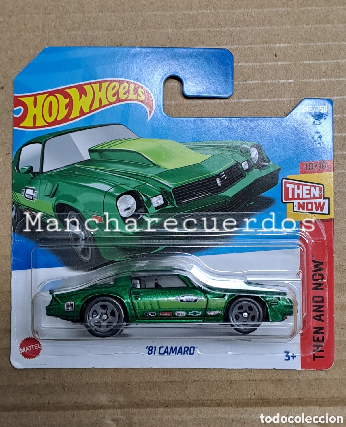 Coches a escala Hot Wheels: HOT WHEELS '81 CAMARO VERDE COLECCION HW THEN AND NOW 2022 10/10 248/250 MINIATURA 1/64 MATTEL