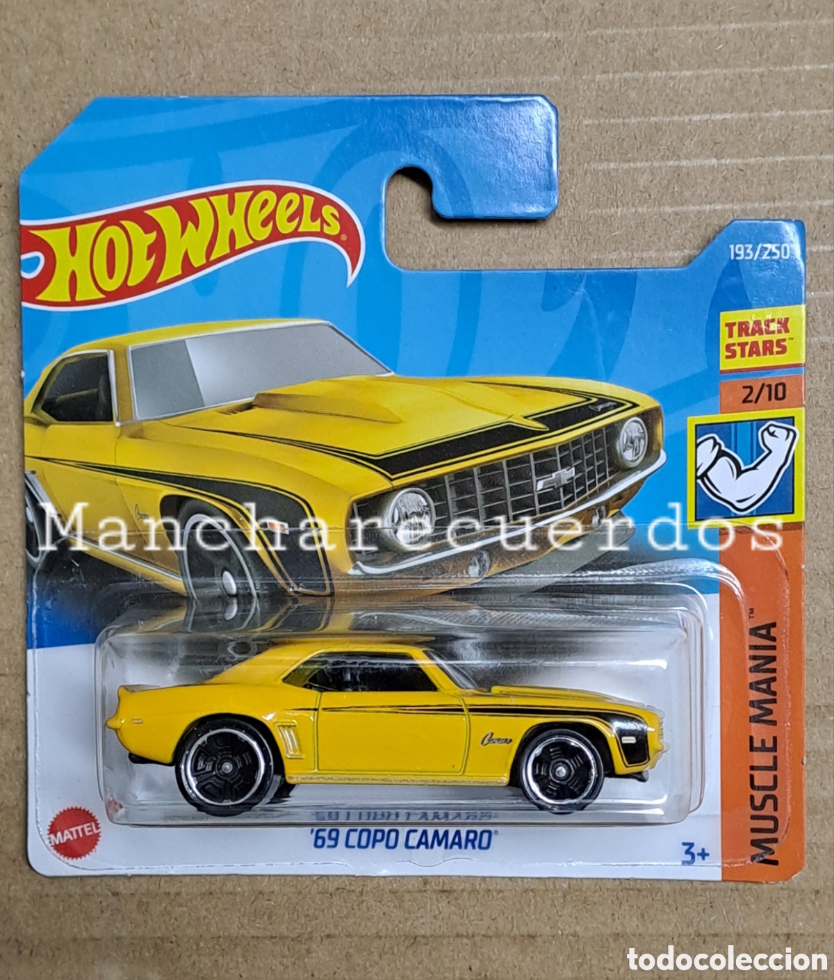 Coches a escala Hot Wheels: HOT WHEELS &acute;69 COPO CAMARO AMARILLO COLECCION HW MUSCLE MANIA 2022 2/10 193/250 MINIATUR 1/64 MATTEL