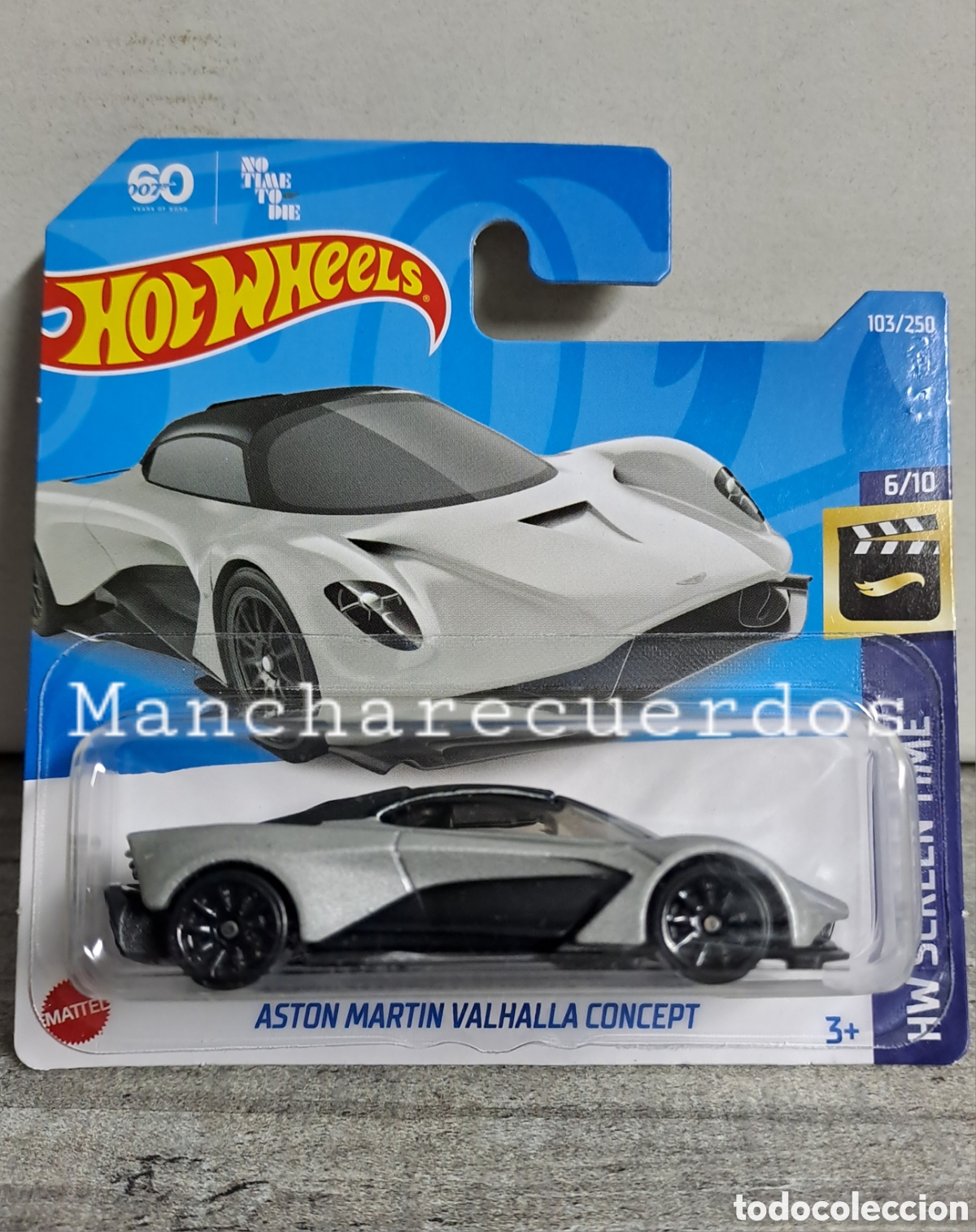 Auto in scala Hot Wheels: HOT WHEELS ASTON MARTIN VALHALLA CONCEPT COLECCION HW SCREEN TIME 2022 6/10 103/250 1/64 MINA MATTEL