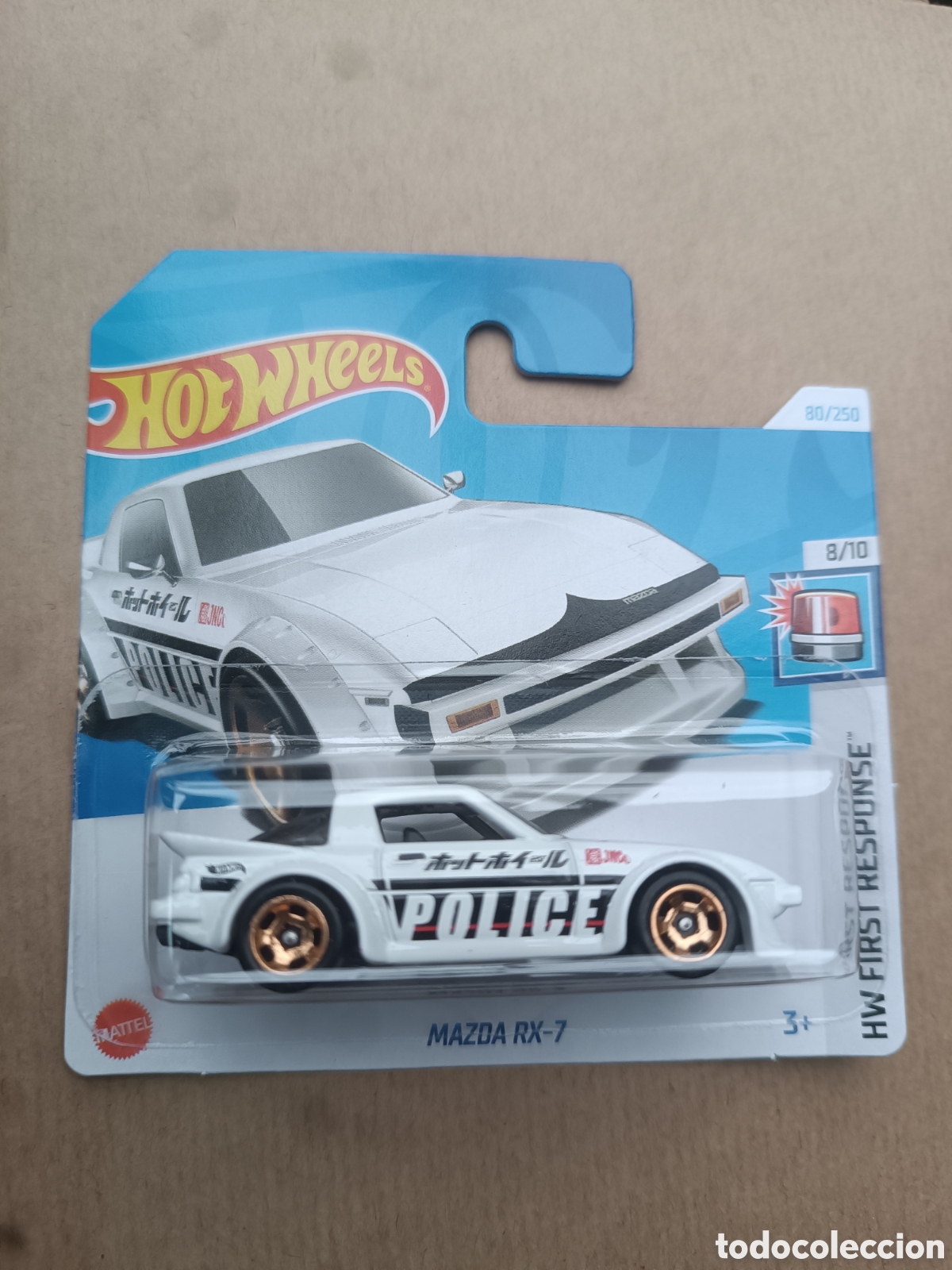 Model cars Hot Wheels: HOT WHEELS MAZDA RX-7 BLANCO. COCHE COLECCION 1/64 HW J-IMPORTS 2024.