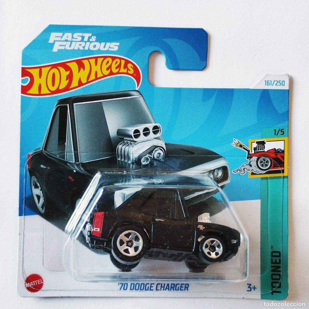 Coches a escala Hot Wheels: 70 Dodge Charger Black TOONED 2024-Hot Wheels