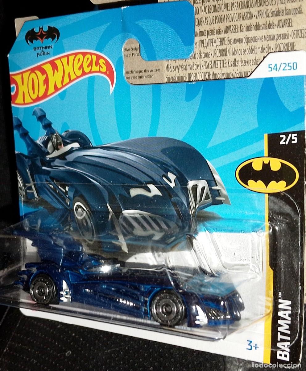 Coches a escala Hot Wheels: Hot wheels Batmobile Azul - Batman & Robin - Foto 5