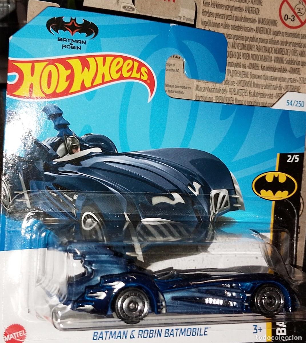 Coches a escala Hot Wheels: Hot wheels Batmobile Azul - Batman & Robin - Foto 6