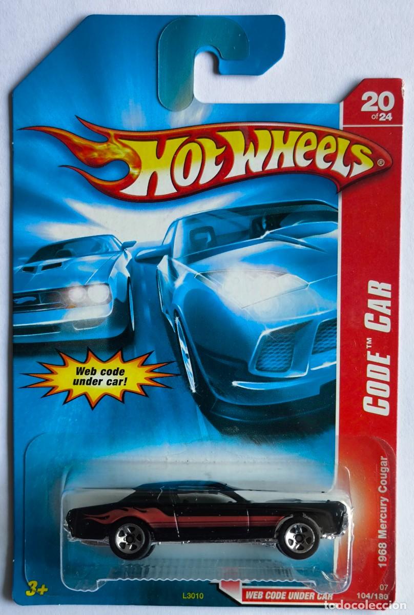 Coches a escala Hot Wheels: HOT WHEELS CODE CAR 20. 1968 MERCURY COUGAR. - Foto 1