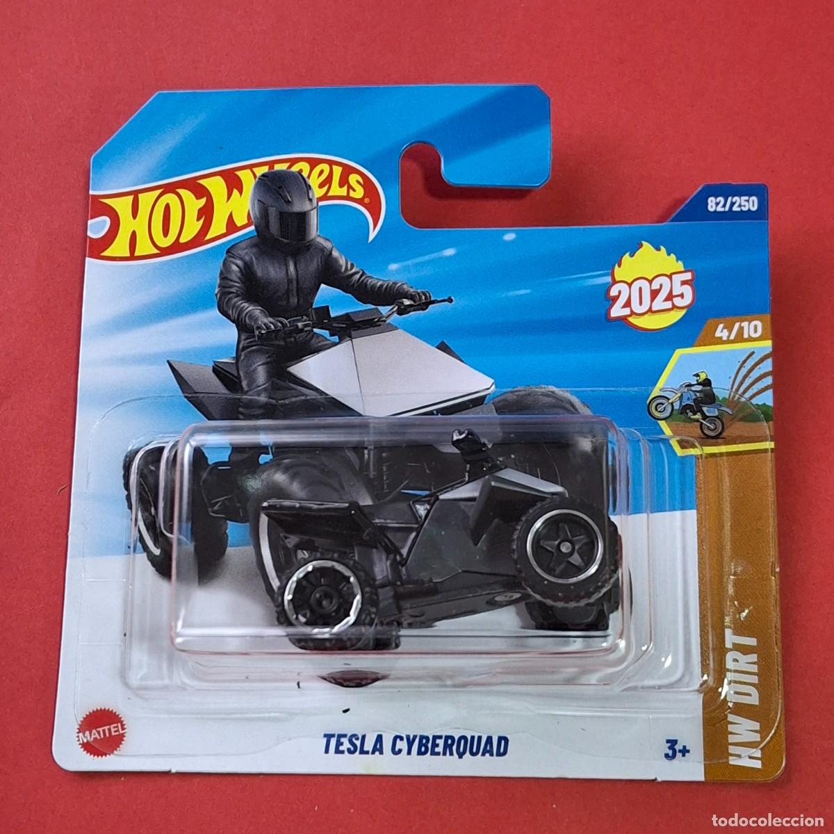 Hot Wheels Tesla Cyberquad #82 2025 - Scala 1:64 Serie HW Dirt 4/10 Nuovo Nero - Foto 5