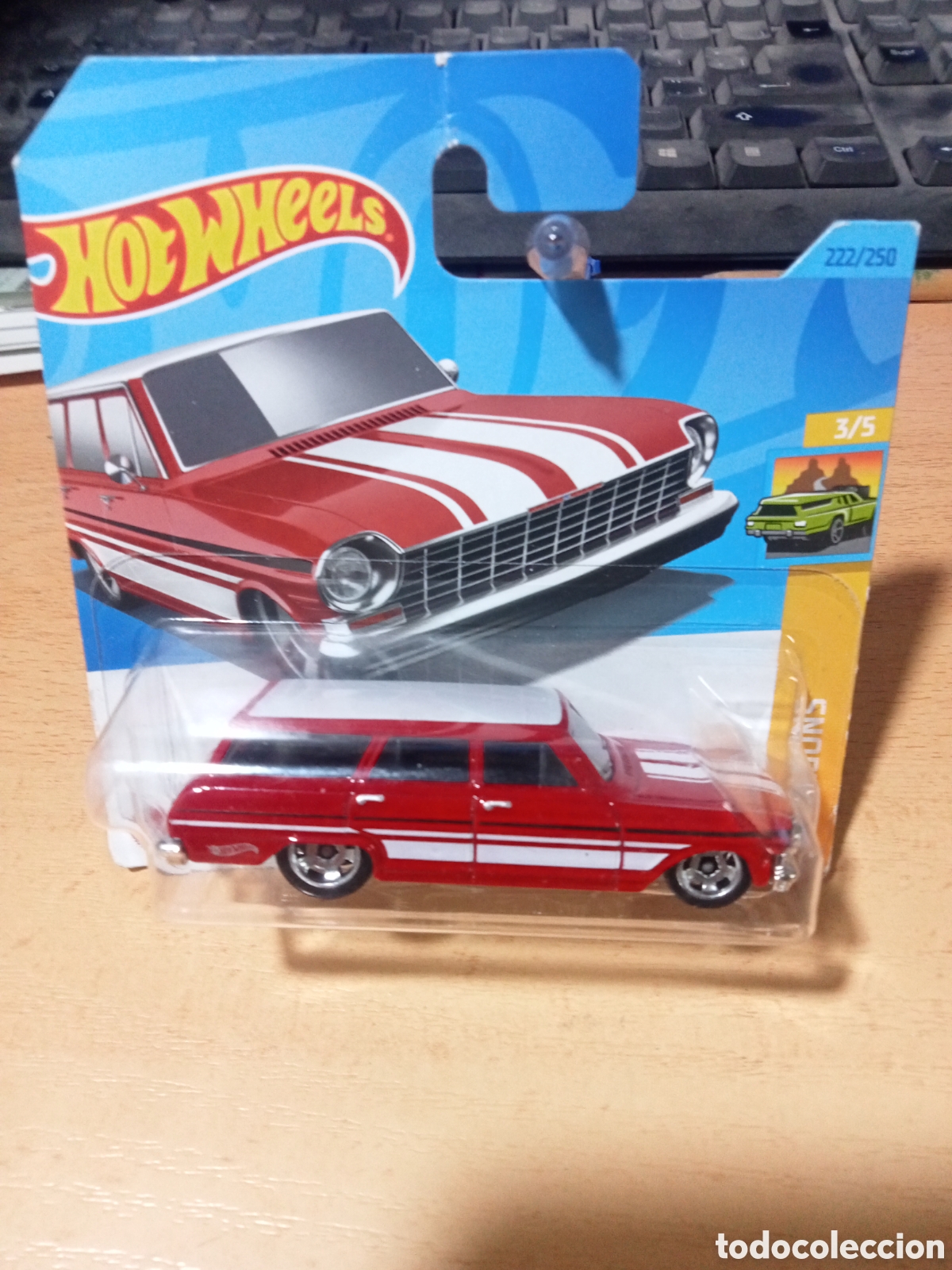 Coches a escala Hot Wheels: hot wheels &acute;64 chevy nova wagon - Foto 1