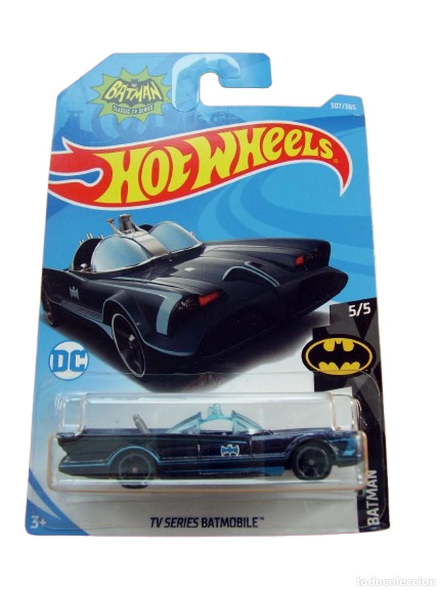 Coches a escala Hot Wheels: Batimovil Serie 1966 Celeste Hot Wheels - Foto 4