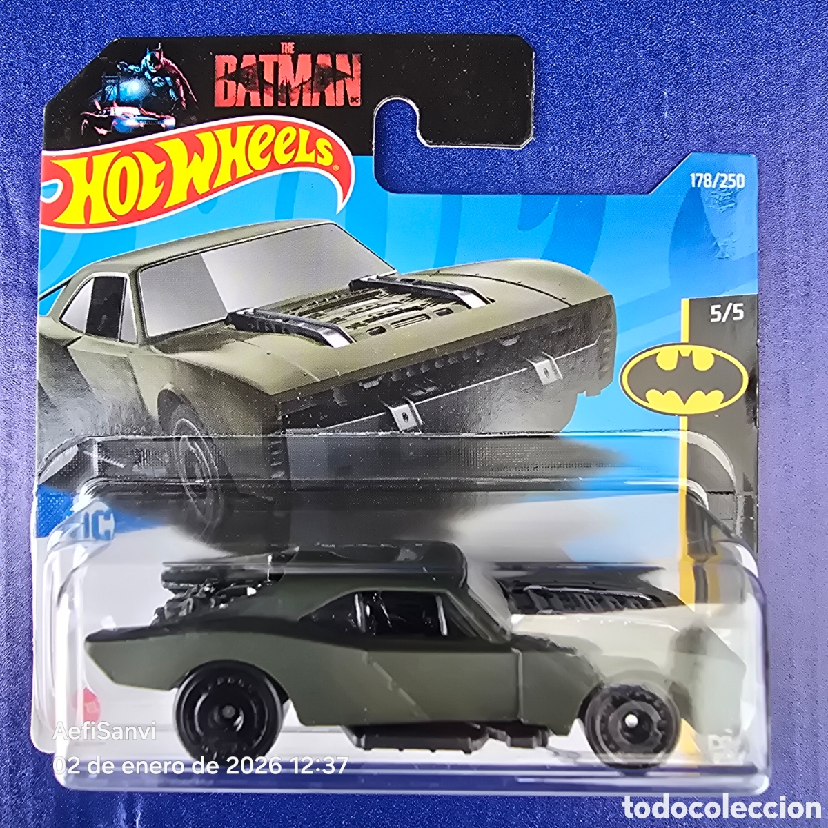 Coches a escala Hot Wheels: HOT WHEELS, DC, THE BATMAN: BATMOBILE (BATMAN 5/5) (MATEL) - Foto 1