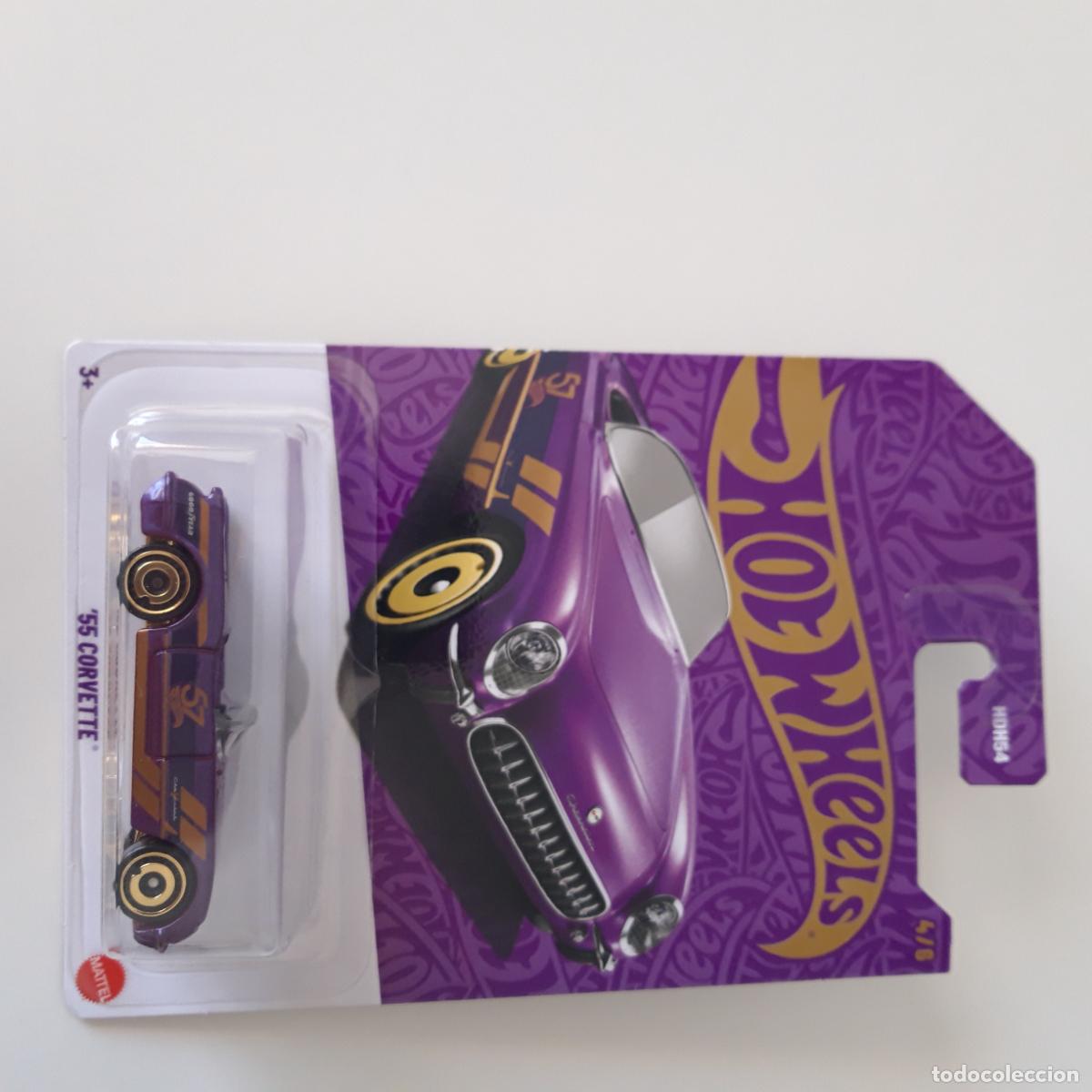 coche hot wheels 55 corvette morado especial 57 - Compra venta en