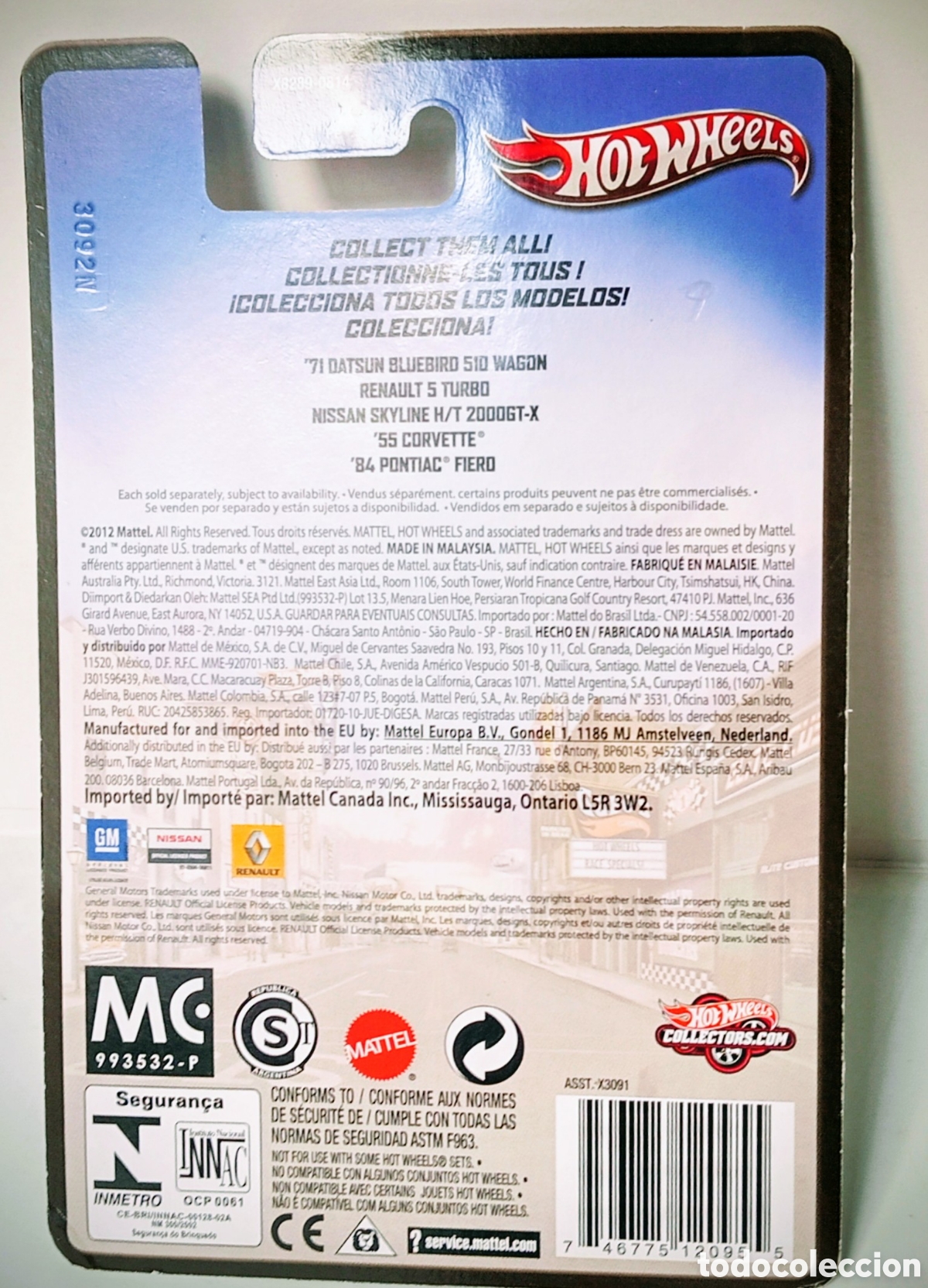 Coches a escala Hot Wheels: CORVETTE 55 - HOT WHEELS BULEVARD 2012- # wv - Foto 5