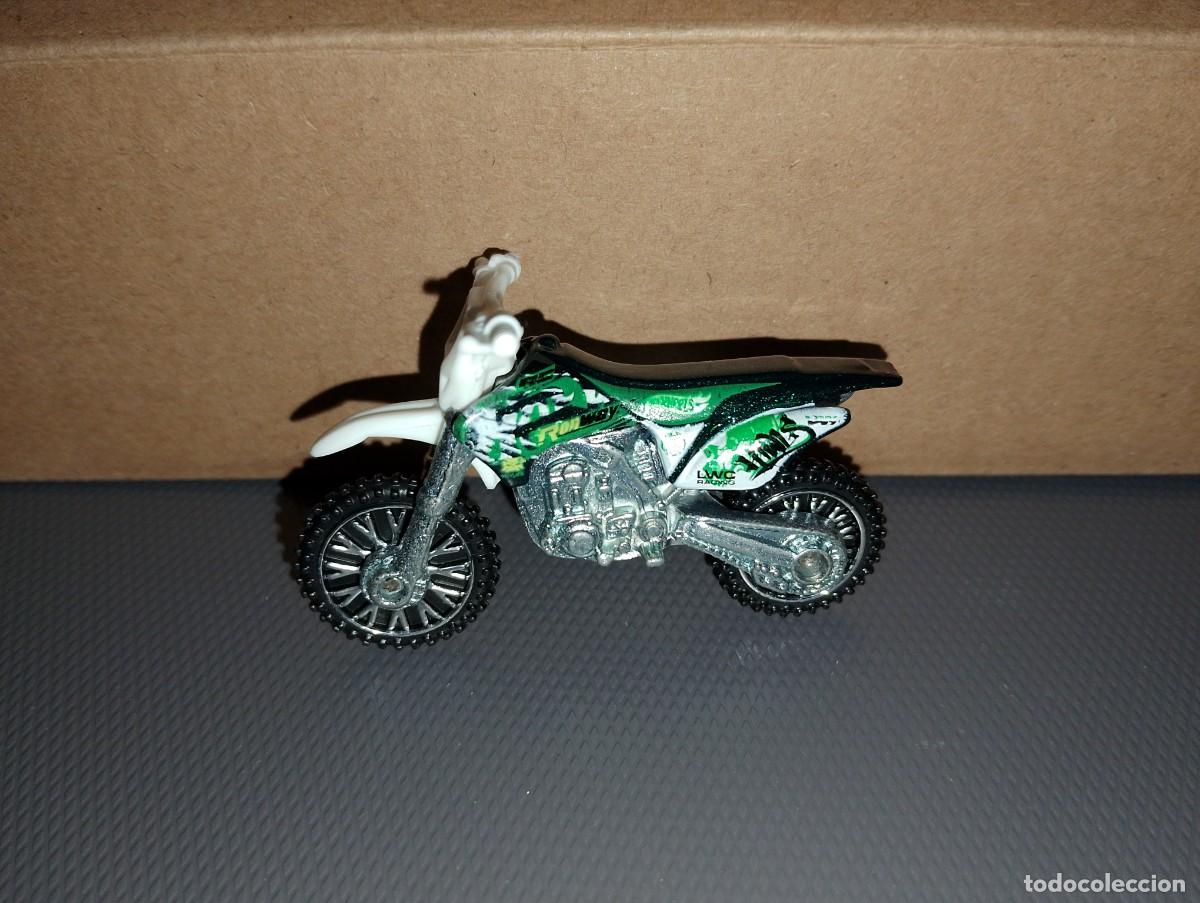 Coches a escala Hot Wheels: Hot wheels moto cros verde E43 - Foto 1