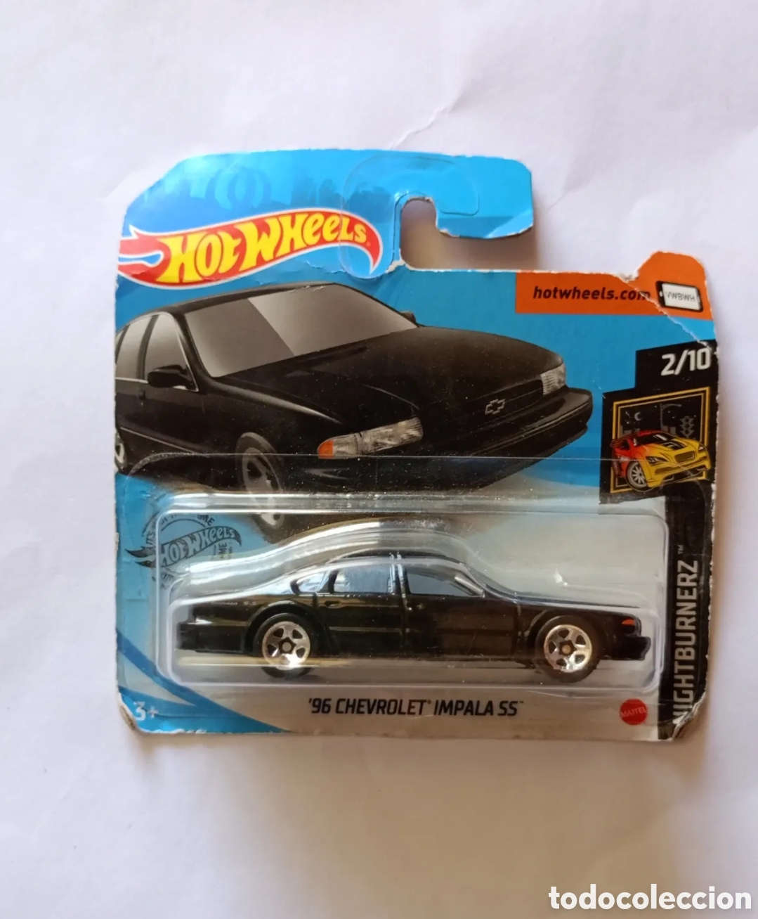 Coches a escala Hot Wheels: Hot Wheels '96 Chevrolet Impala SS Nightburnerz 2/10 2020 Short Card