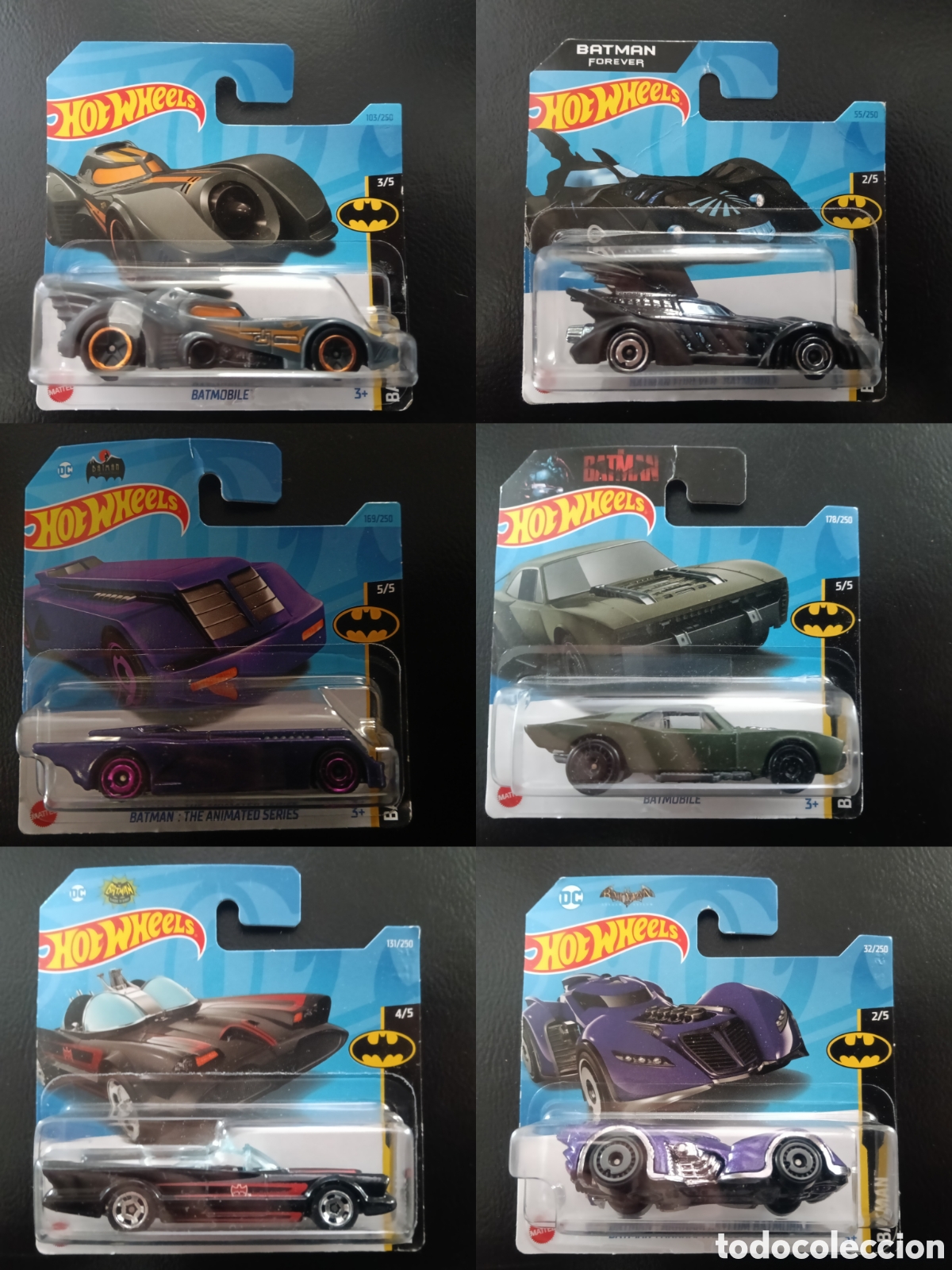 Modellautos Hot Wheels: Lote de 11 coches Batmobiles Hot Wheels
