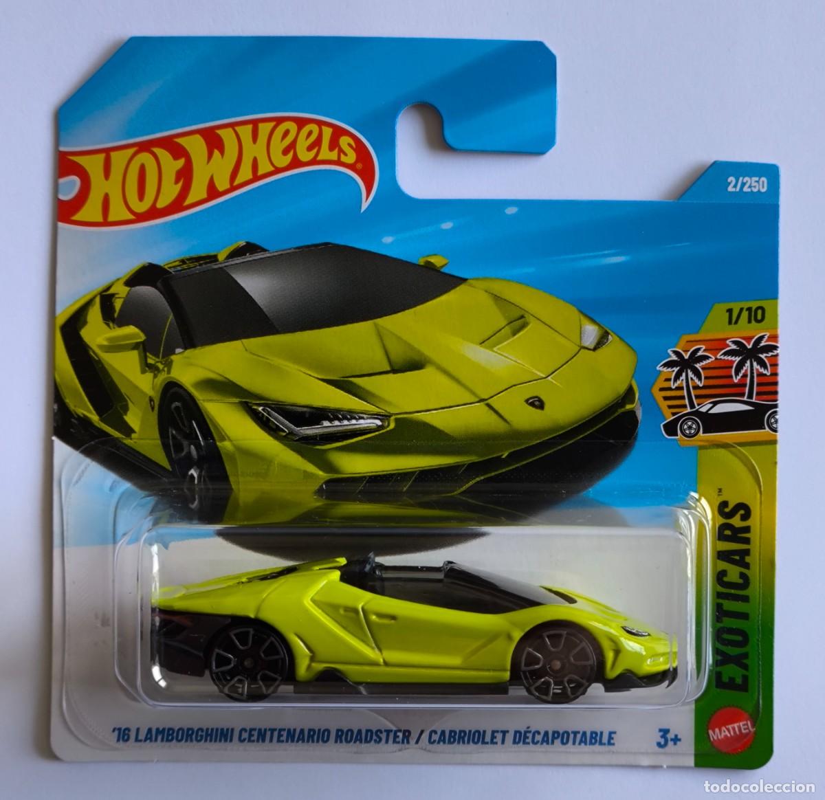 Coches a escala Hot Wheels: HOT WHEELS '16 LAMBORGHINI CENTENARIO ROADSTER. EXOTICARS 1/10 (1)
