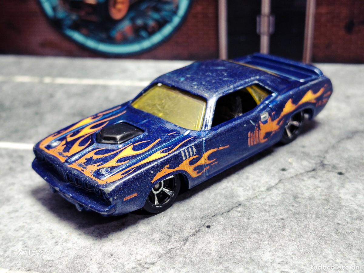 Coches a escala Hot Wheels: Hemi Cuda '71 Hot Wheels 2015 HW Workshop: Heat Fleet Mattel Plymouth Barracuda