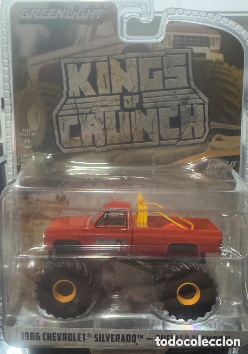 Coches a escala Hot Wheels: Greenlight 1986 Chevrolet Silverado Buffalo Tremor