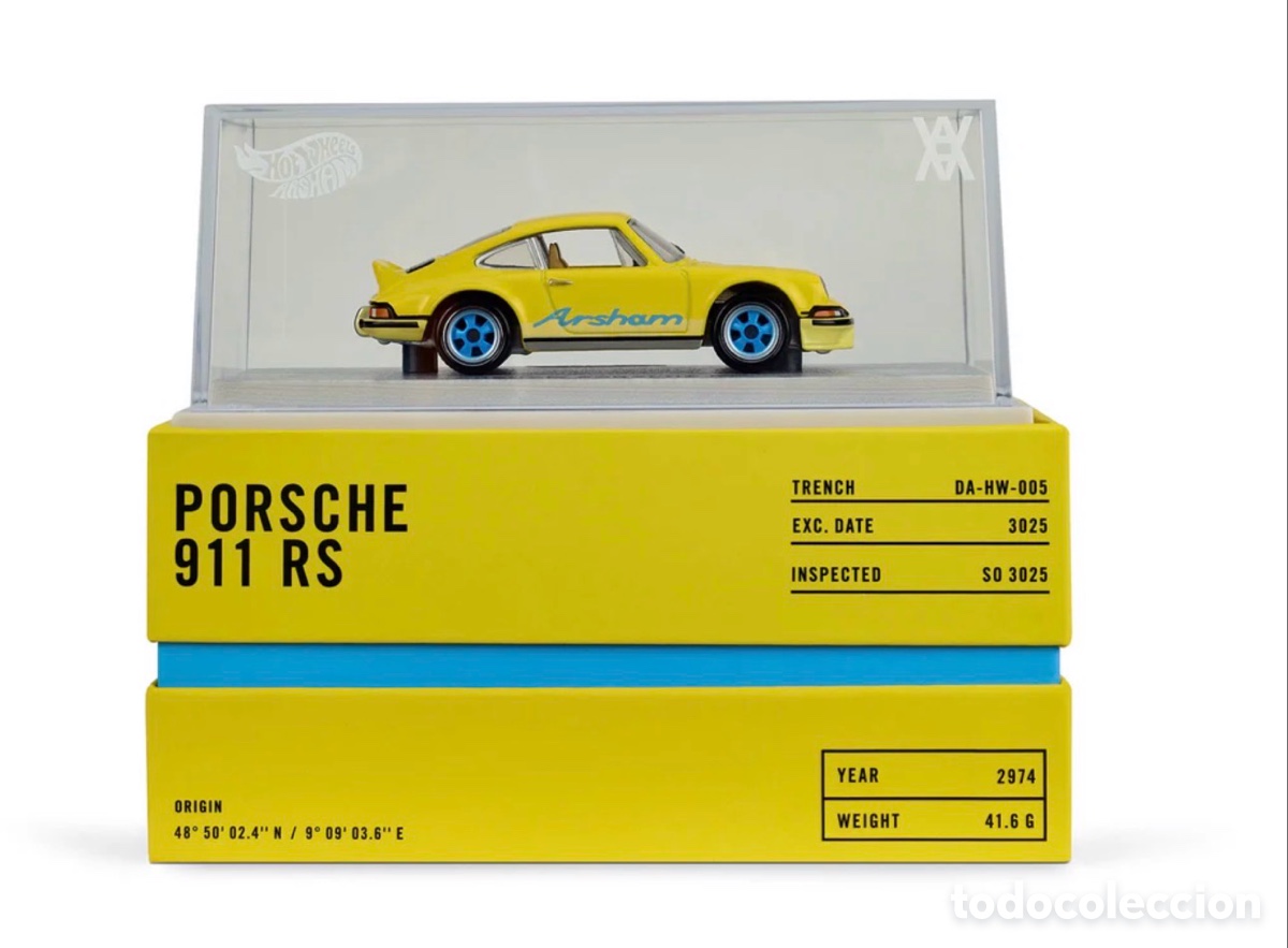 Coches a escala Hot Wheels: Porsche Amarillo Arsham - Foto 7