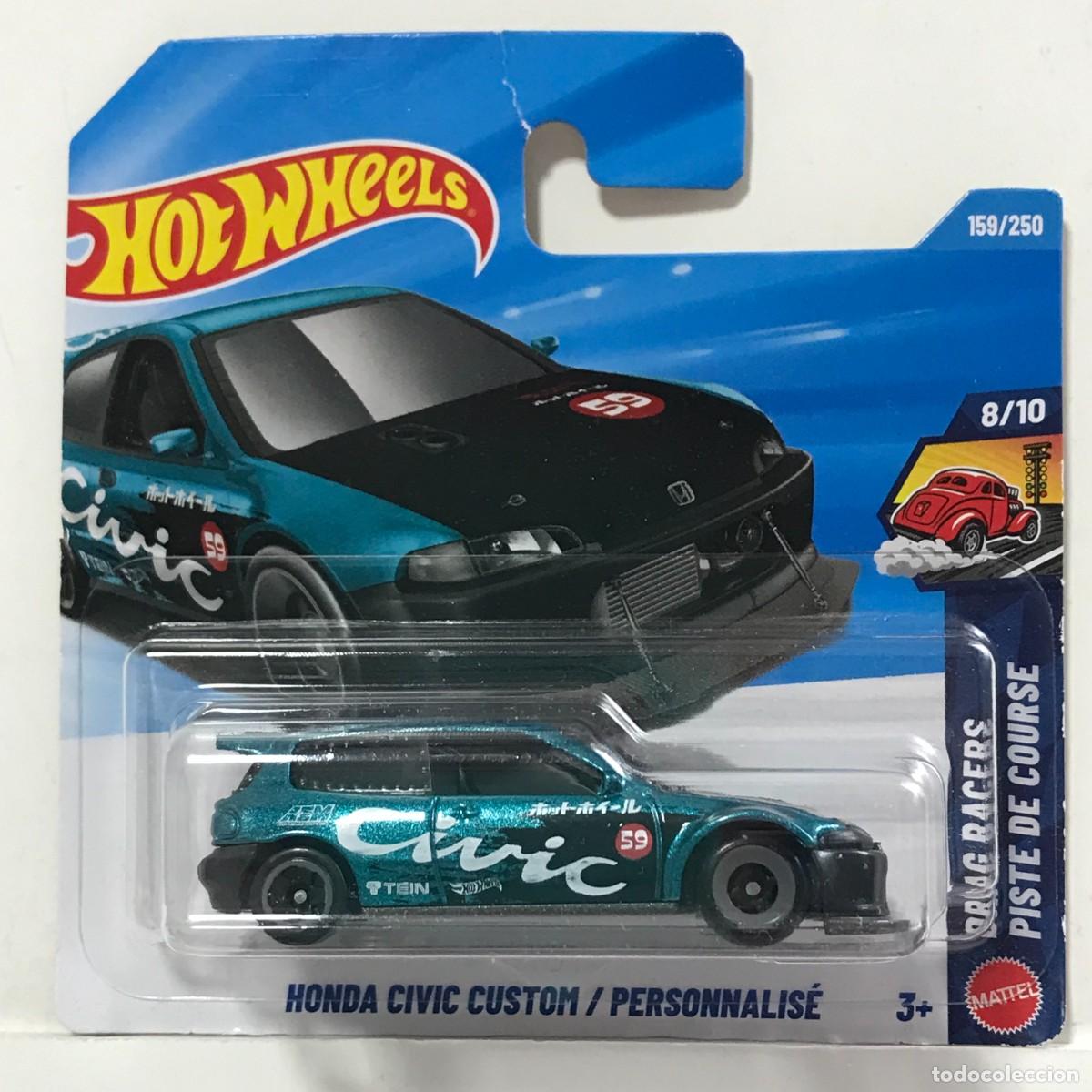 Coches a escala Hot Wheels: HOT WHEELS HONDA CIVIC CUSTOM VERDE (1), HOTWHEELS HW