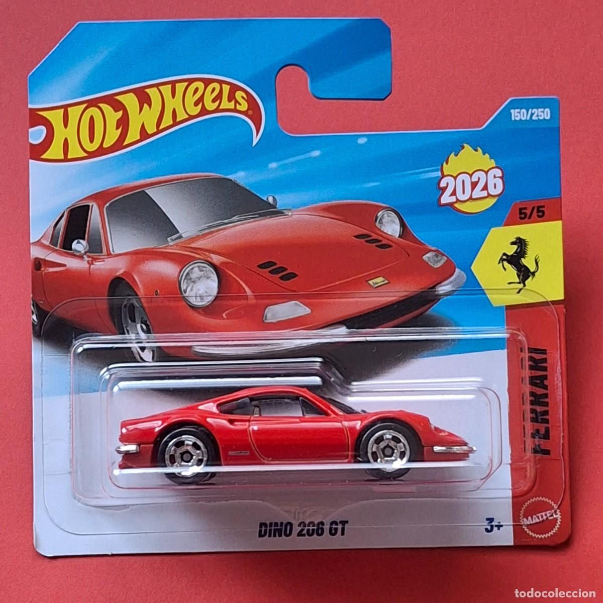 Coches a escala Hot Wheels: HOT WHEELS 2026 150/250 - DINO 206 GT FERRARI - NUEVO EN BLISTER - ESCALA 1/64