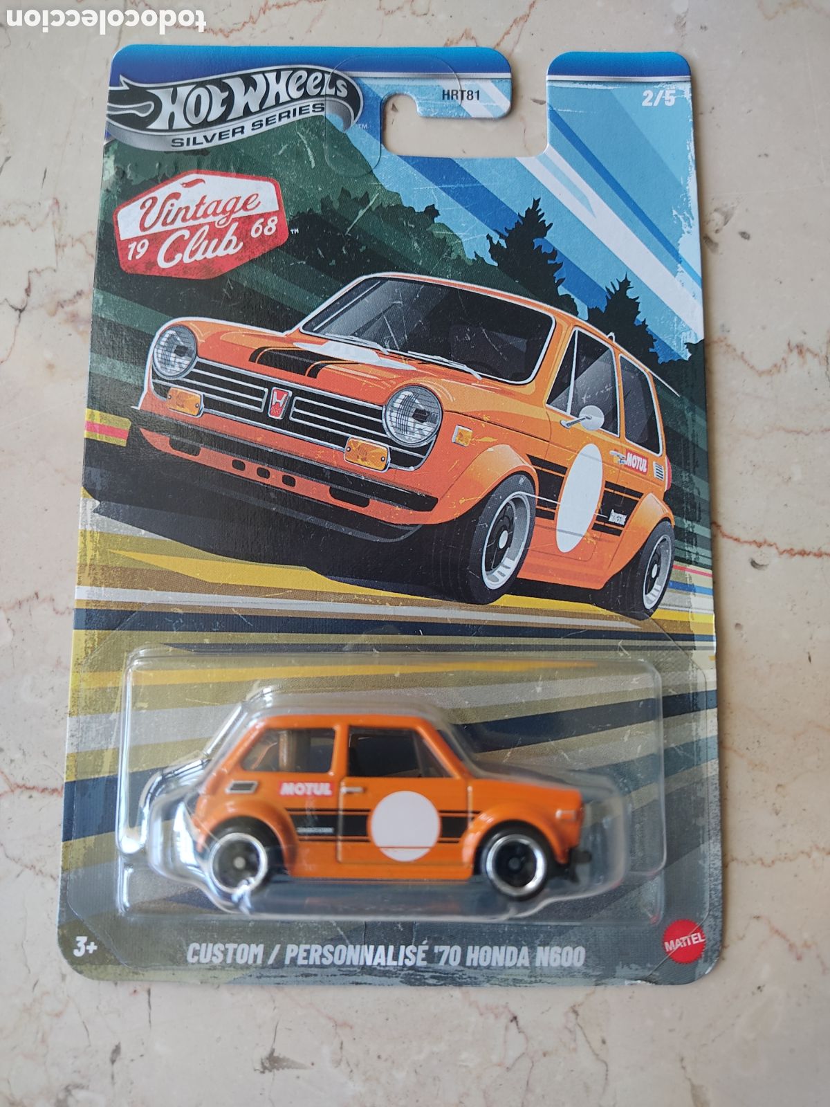 Coches a escala Hot Wheels: HOT WHEELS SILVER SERIES - CUSTOM 70 HONDA N600 - VINTAGE CLUB - 2/5