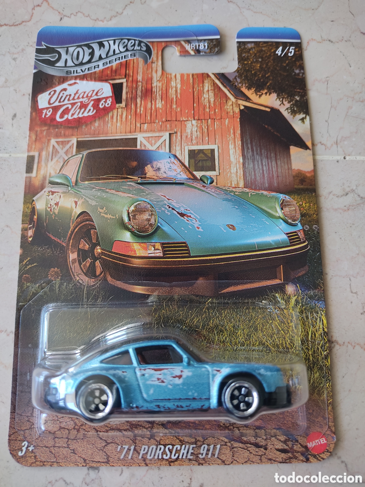 Coches a escala Hot Wheels: HOT WHEELS SILVER SERIES - 71 PORSCHE 911 - VINTAGE CLUB - 4/5