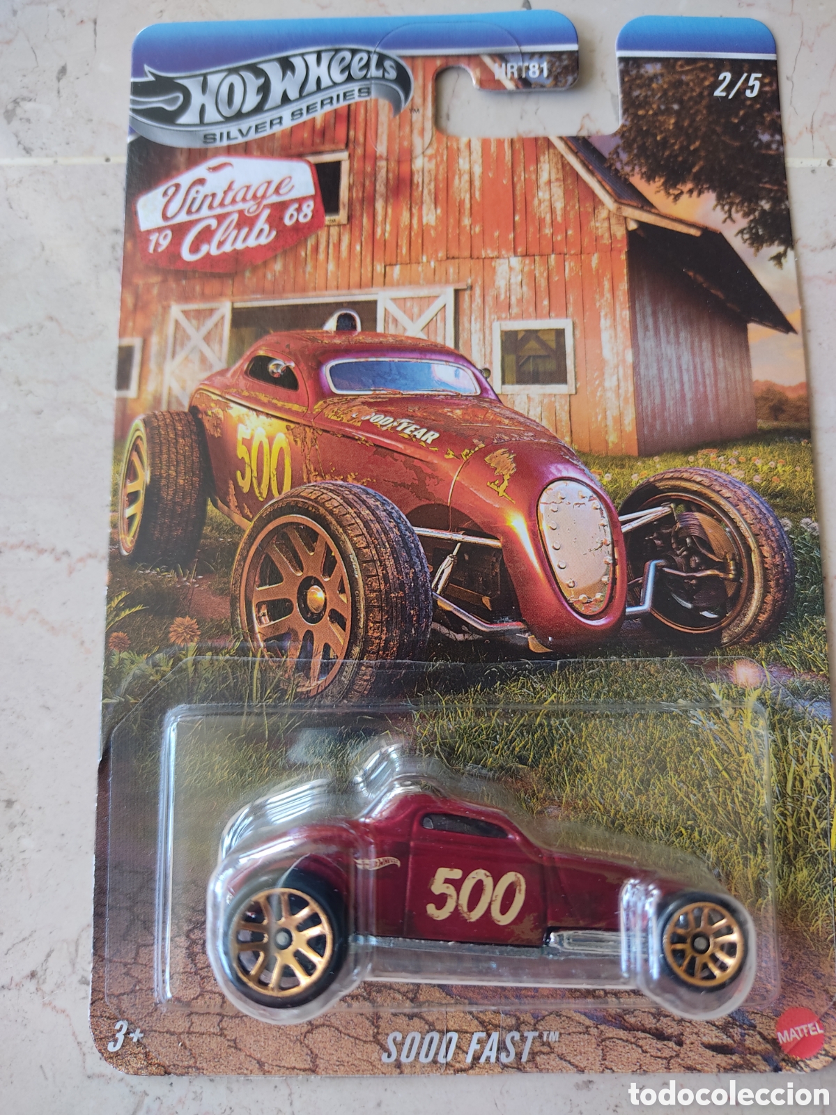 Coches a escala Hot Wheels: HOT WHEELS SILVER SERIES - SOOO FAST - VINTAGE CLUB - 2/5