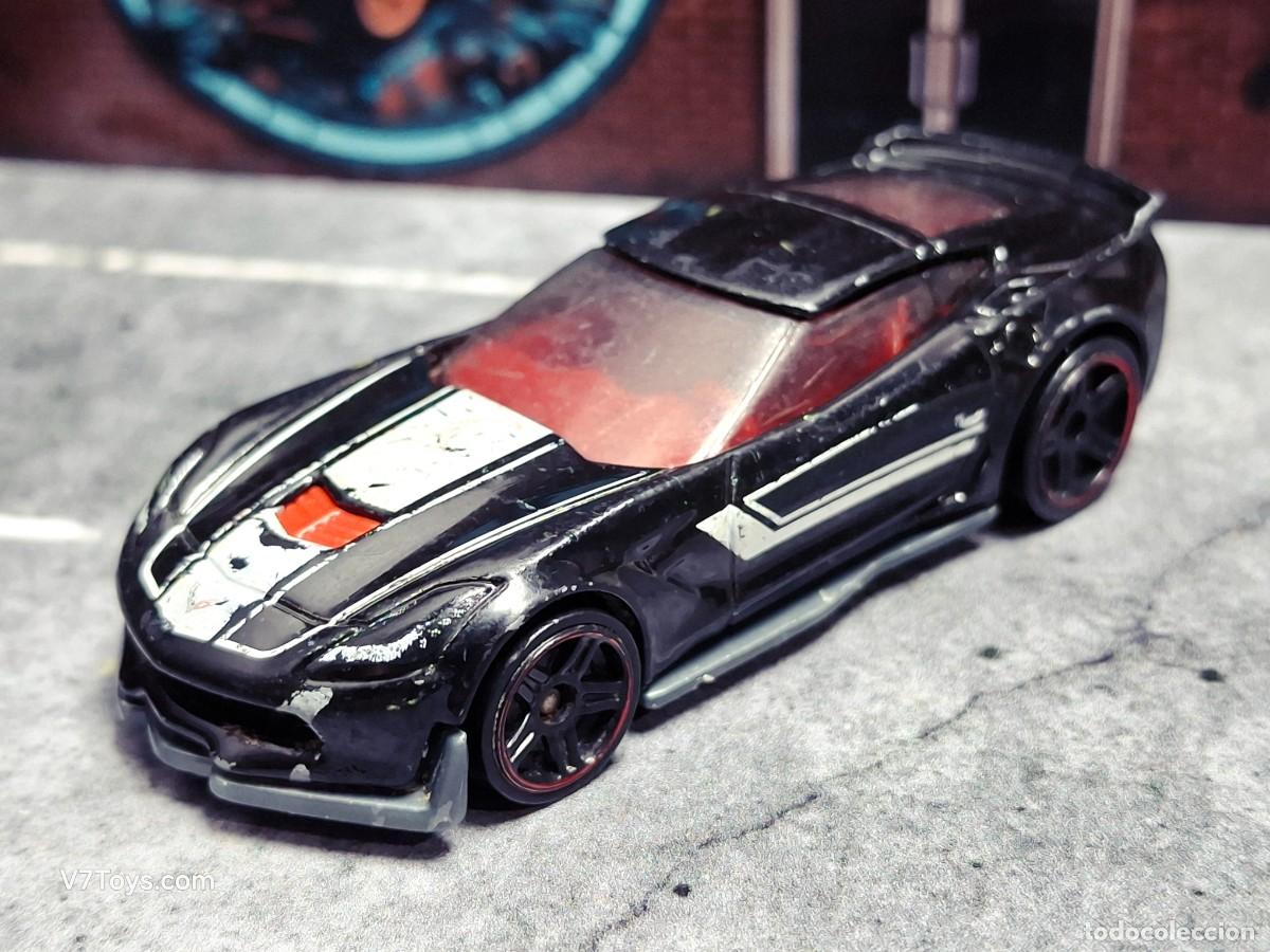 Coches a escala Hot Wheels: Corvette C7 Z06 Hot Wheels 2018 Then and Now Mattel