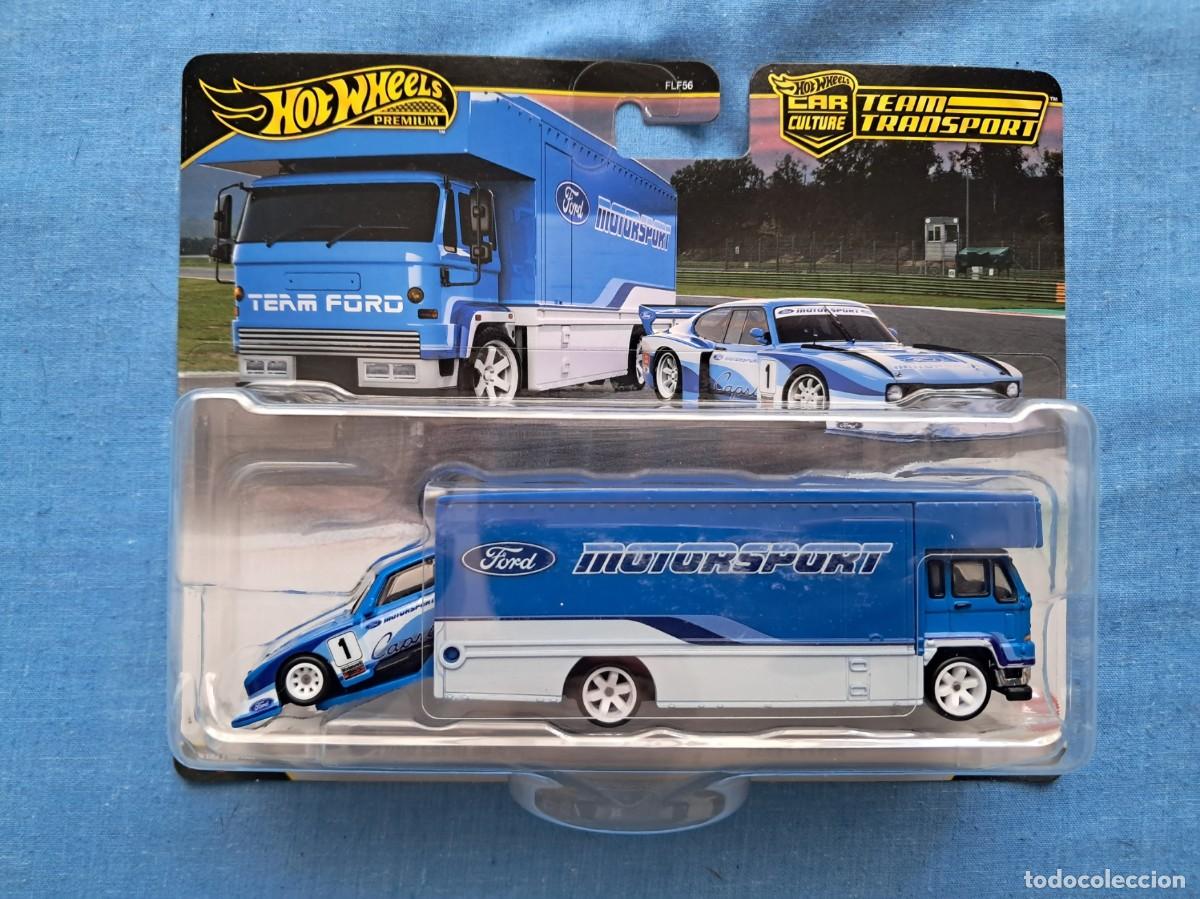 Coches a escala Hot Wheels: TEAM TRANSPORT CON FORD CAPRI GR5 y FLEET FLYER HOTWHEELS ESCALA 1:64