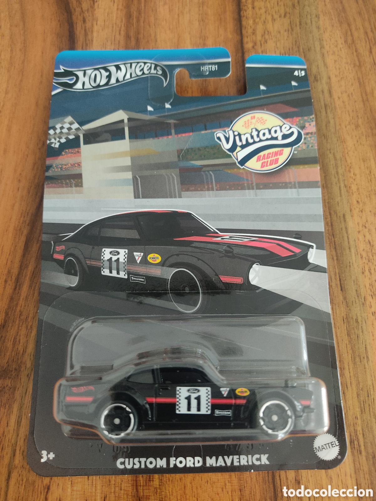 Coches a escala Hot Wheels: HOT WHEELS SILVER SERIES CUSTOM FORD MAVERICK - VINTAGE RACING CLUB 4/5