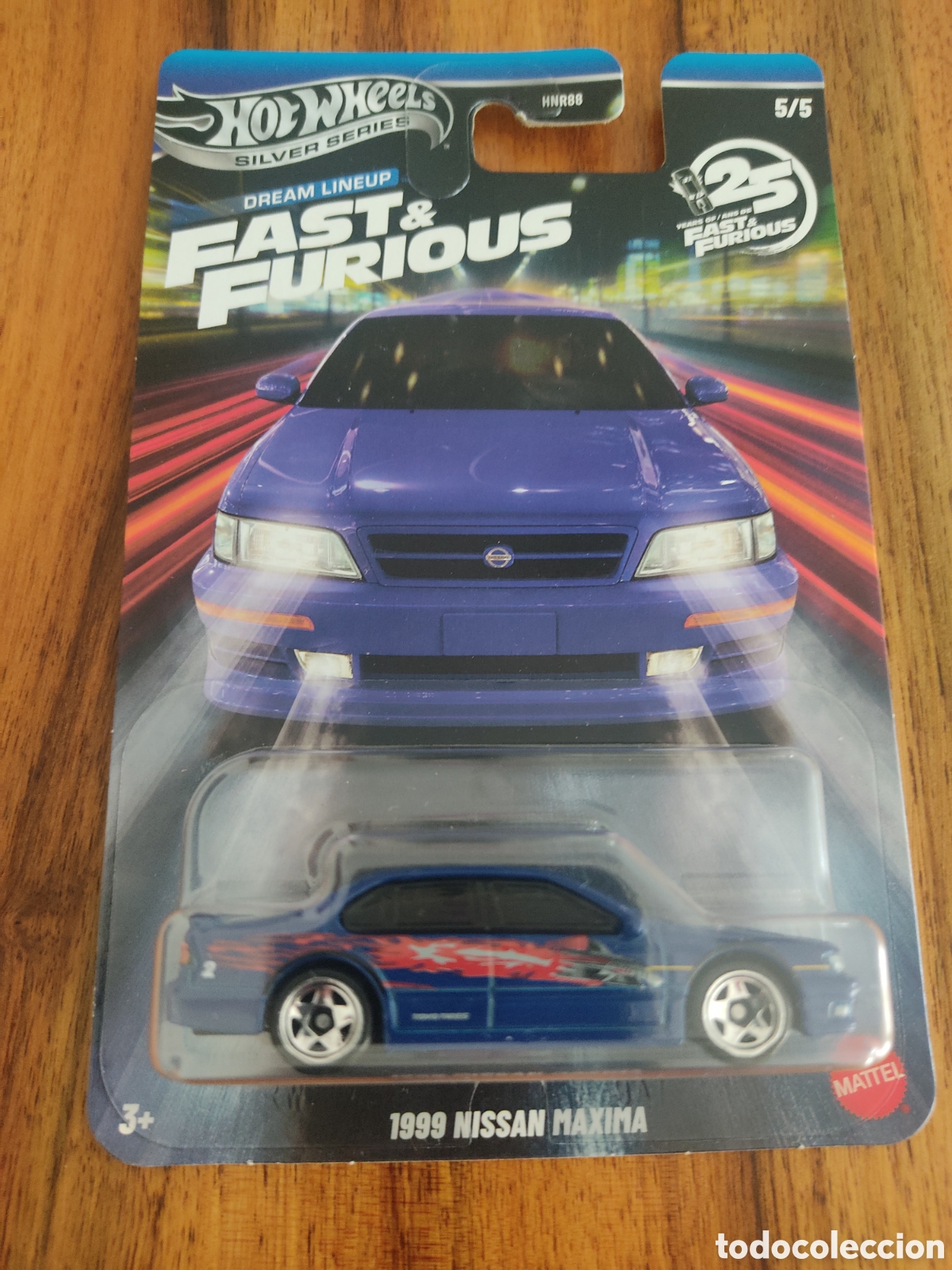 Coches a escala Hot Wheels: HOT WHEELS SILVER SERIES -1999 NISSAN MAXIMA - FAST&FURIOUS DREAM LINEUP 5/5