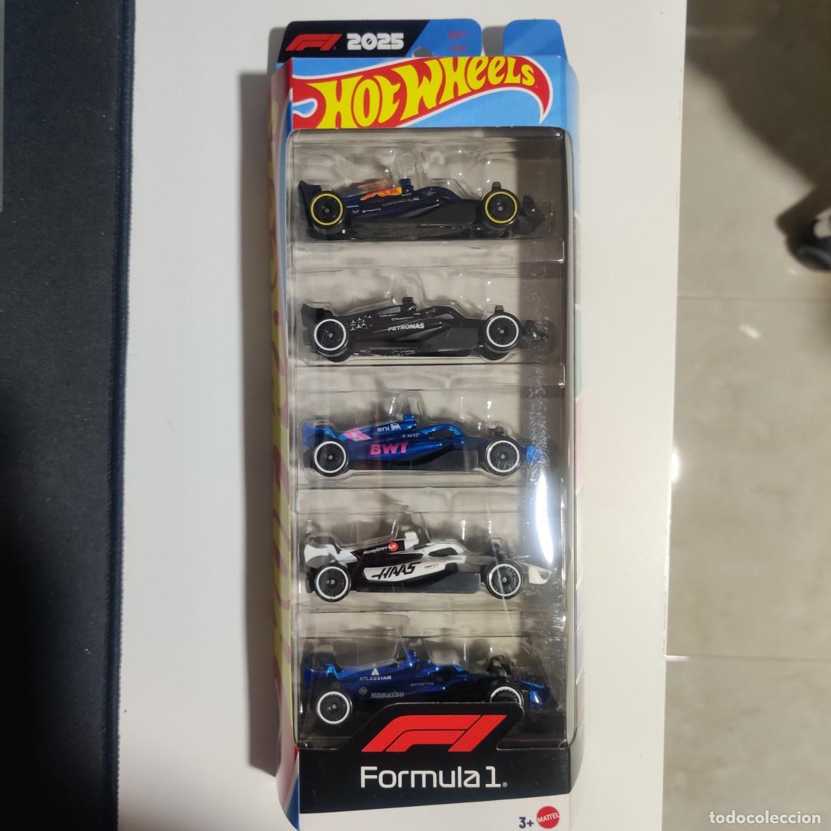 Coches a escala Hot Wheels: Pack 5 Coches Hot Wheels F1 2025