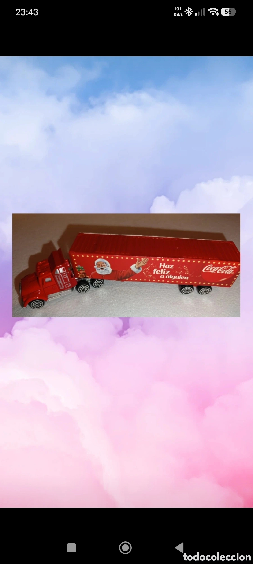 Coches a escala Hot Wheels: Cami&oacute;n Coca Cola Santa Klaus