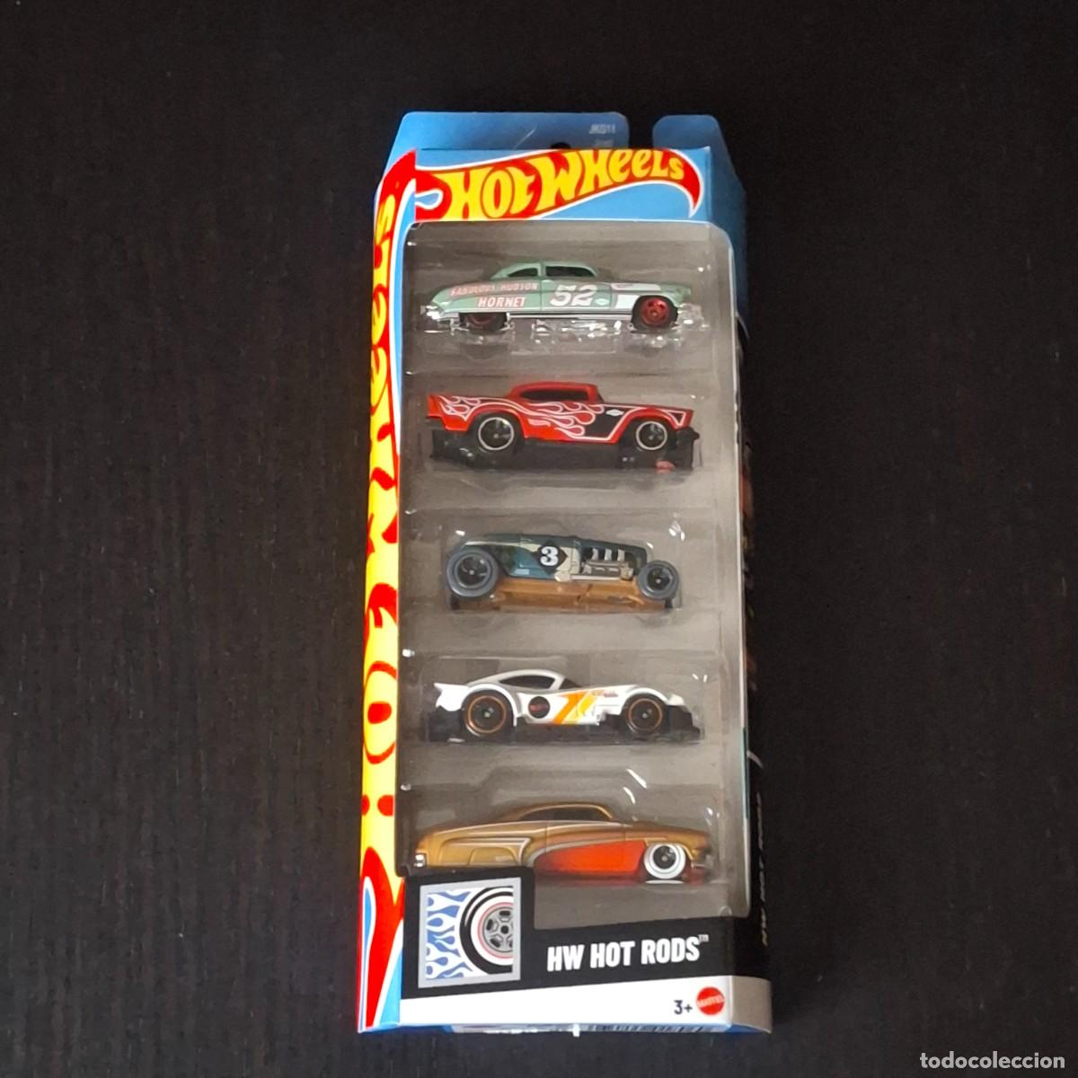 Coches a escala Hot Wheels: HOT WHEELS 2026 - HW HOT RODS 5 PACK - 52 HUDSON HORNET 57 CHEVY MUSCLE AND BLOWN HIROHATA MERC