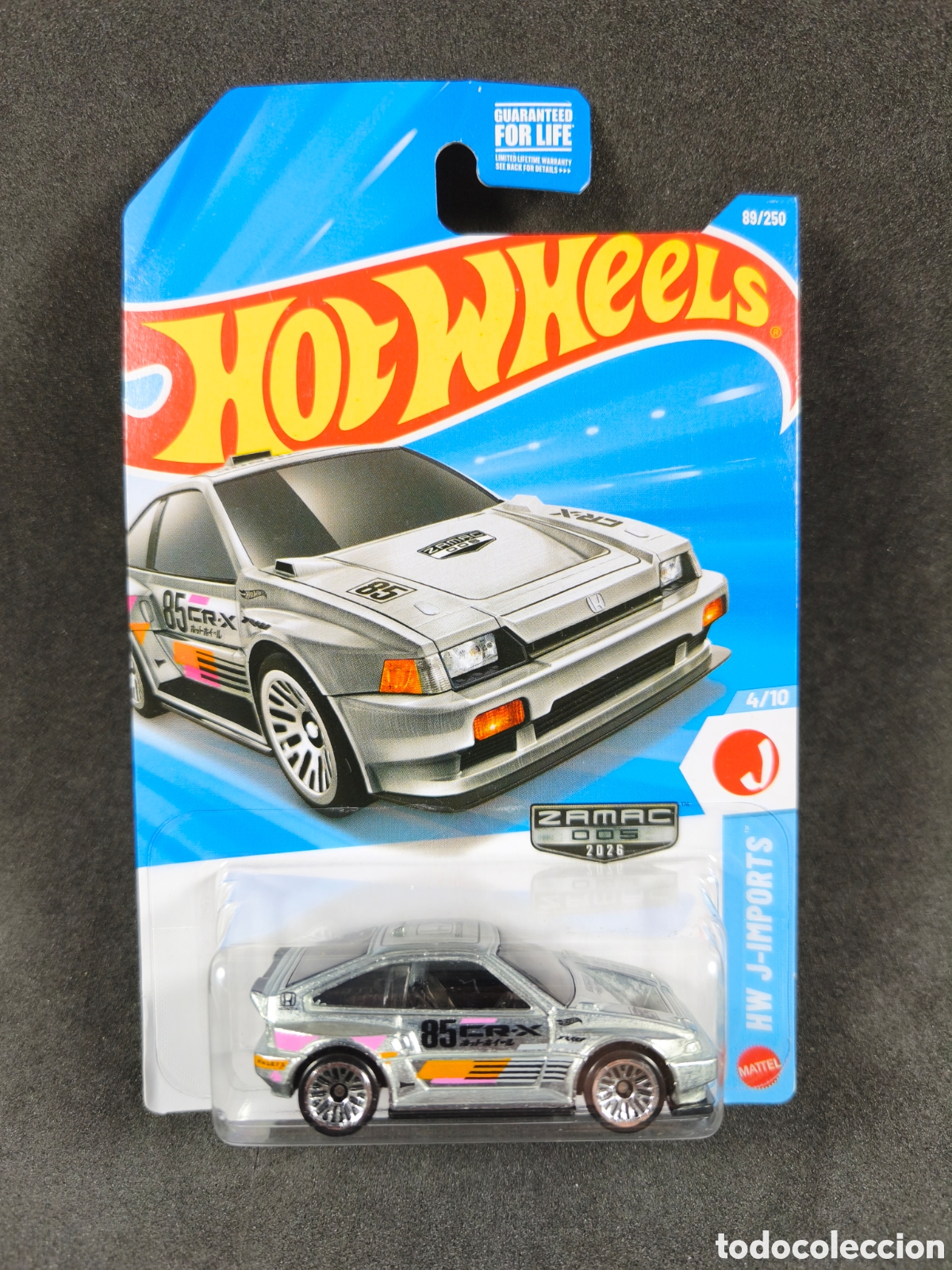Coches a escala Hot Wheels: Honda Civic CR-X 1985 Zamac de Hot Wheels HW J-Imports 89/250