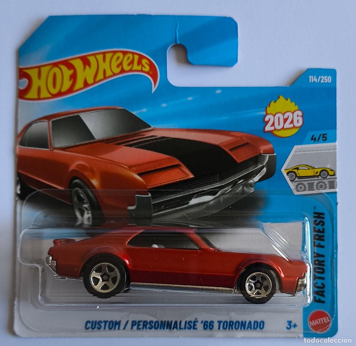 Coches a escala Hot Wheels: HOT WHEELS CUSTOM / PERSONNALIS&Eacute; '66 TORNADO. FACTORY FRESH 4/5. (2)