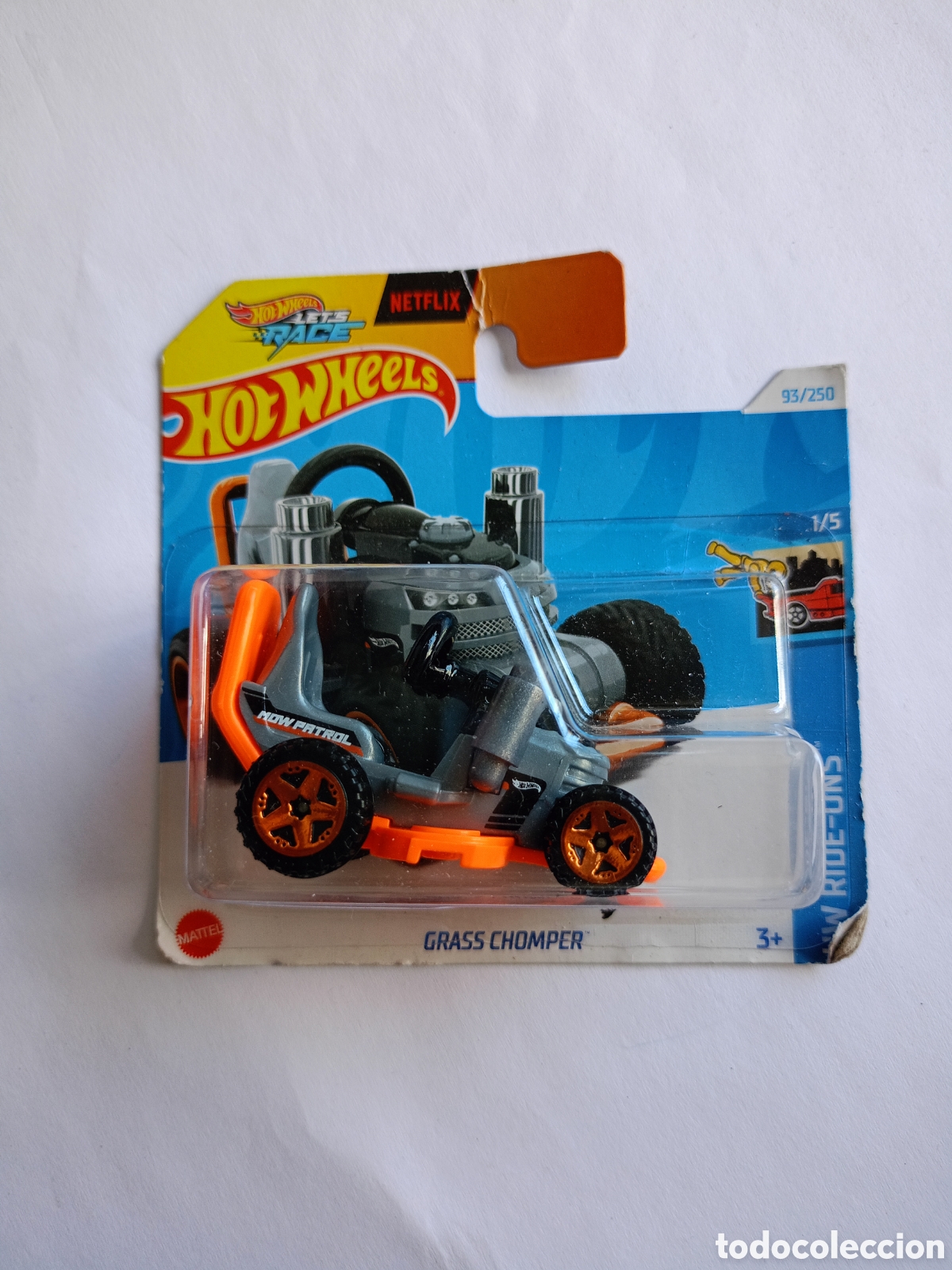 Coches a escala Hot Wheels: Hot Wheels Let's Race - Grass Chomper - Netflix - HW Ride-Ons 2024 - HTC37