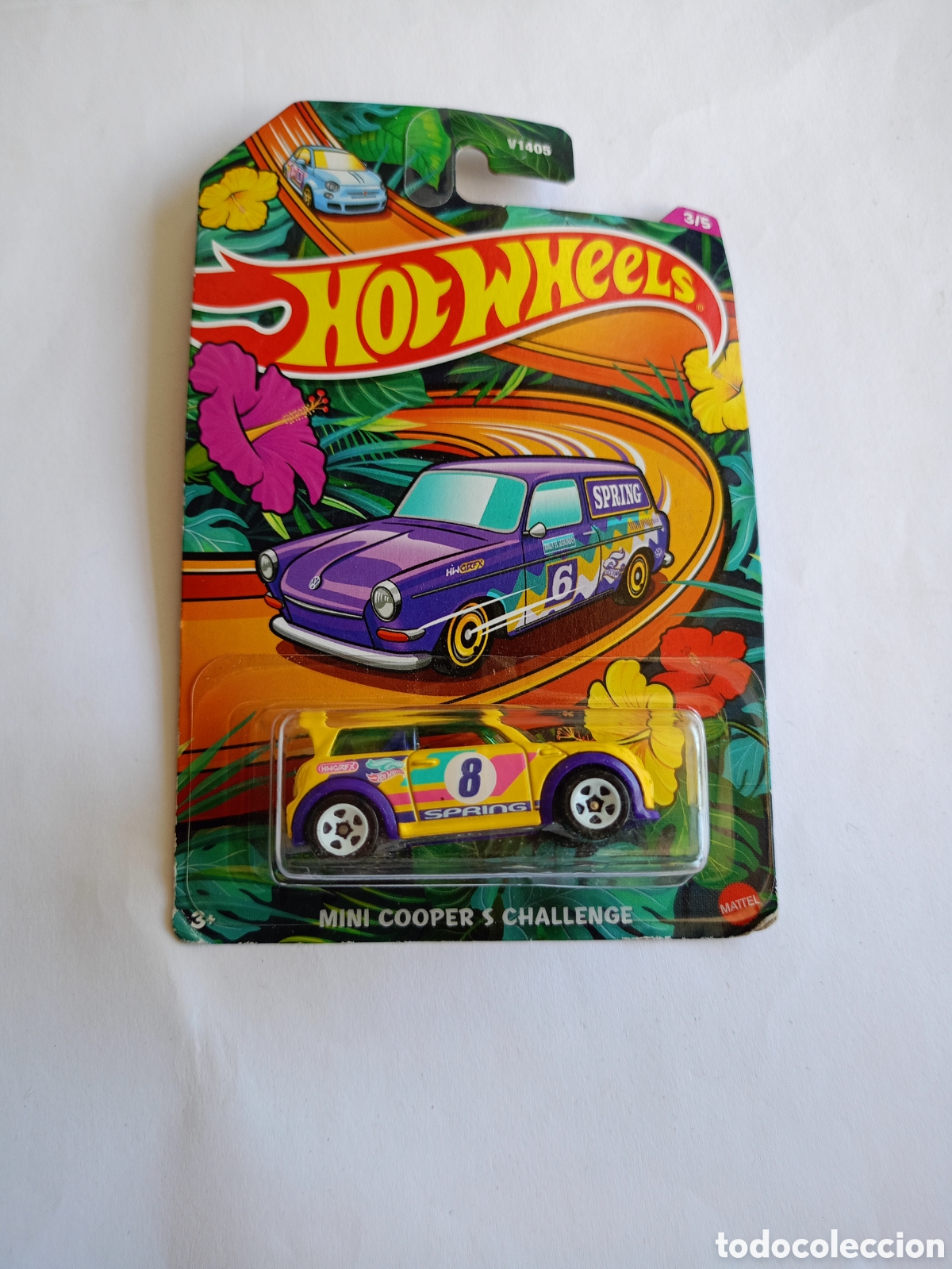 Coches a escala Hot Wheels: Hot Wheels Mini Cooper S Challenge, Yellow 3/5