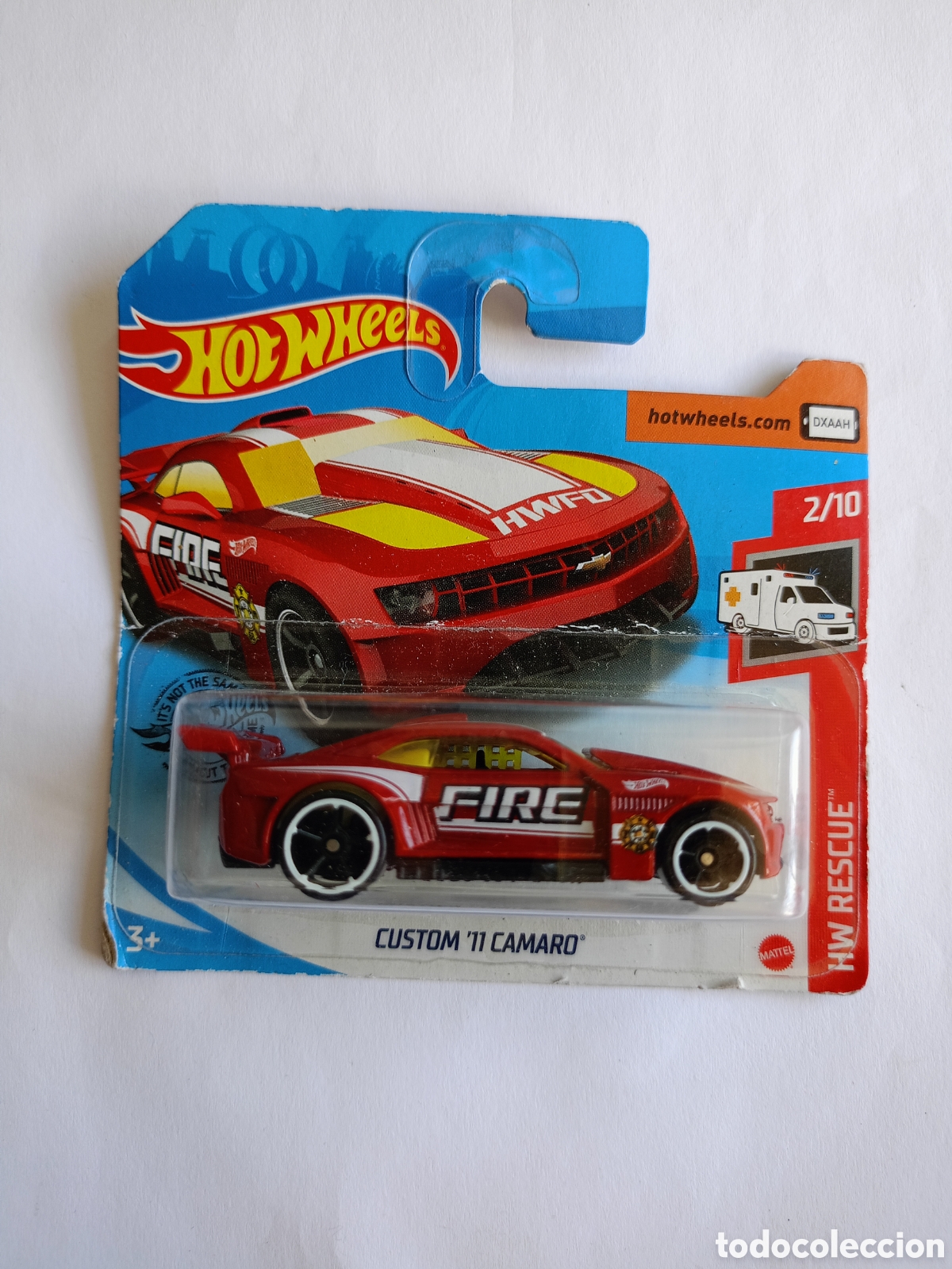 Coches a escala Hot Wheels: HOT WHEELS 2020 239/250 - CUSTOM &acute;11 CAMARO - HW RESCUE 2/10 - NUEVO EN BLISTER - ESCALA 1:64