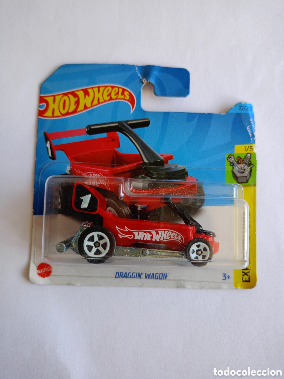 Coches a escala Hot Wheels: HOT WHEELS 2023 (22/250) - DRAGGIN WAGON EXPERIMOTORS - ESCALA 1/64