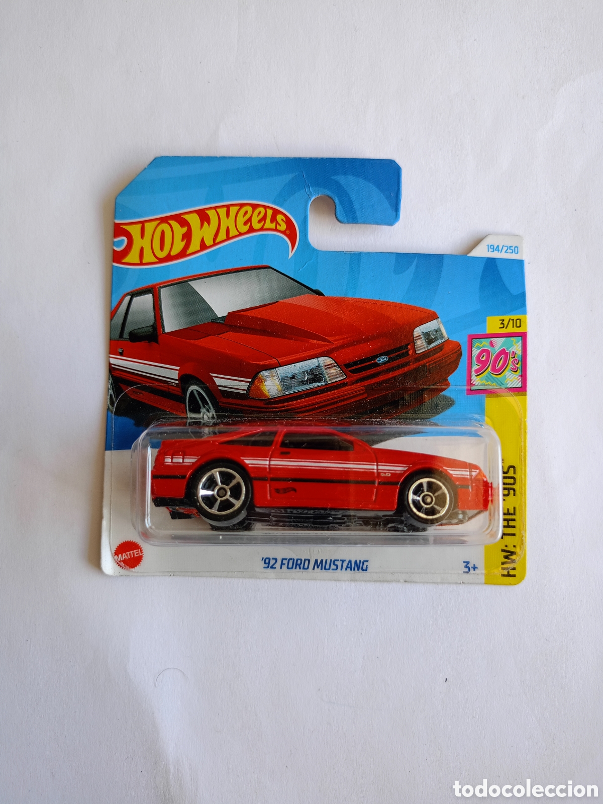 Coches a escala Hot Wheels: HOT WHEELS 2024 194/250 - &acute;92 FORD MUSTANG - NUEVO EN BLISTER - ESCALA 1:64