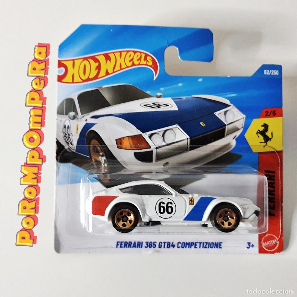 Coches a escala Hot Wheels: COCHE HOT WHEELS FERRARI 365 GTB4 COMPETIZIONE BLANCO NUEVO EN BLISTER ESCALA 1:64 FL