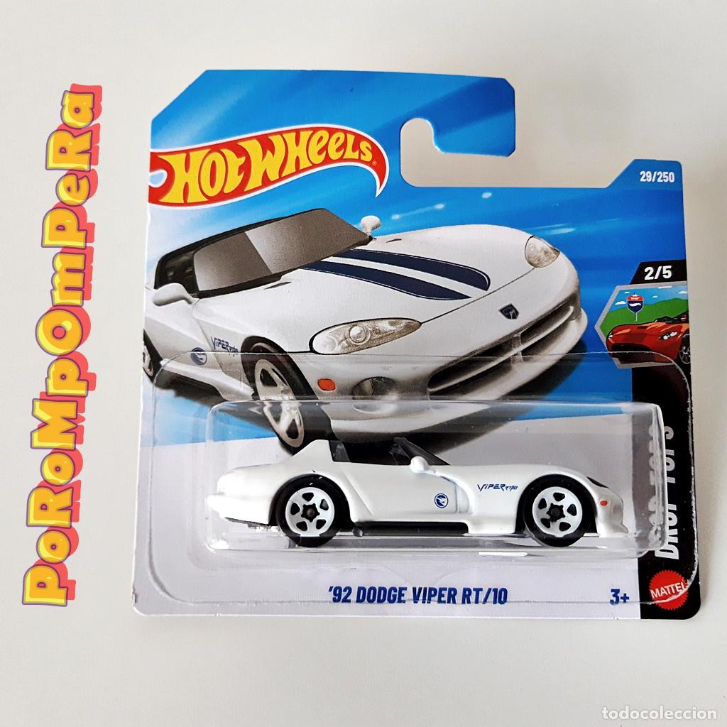 Coches a escala Hot Wheels: TREASURE HUNT COCHE HOT WHEELS 92 DODGE VIPER RT/10 BLANCO TH NUEVO EN BLISTER ESCALA 1:64 FL