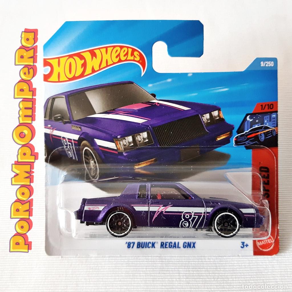 Coches a escala Hot Wheels: TREASURE HUNT COCHE HOT WHEELS 87 BUICK REGAL GNX MORADO NUEVO EN BLISTER ESCALA 1:64 MLK TH